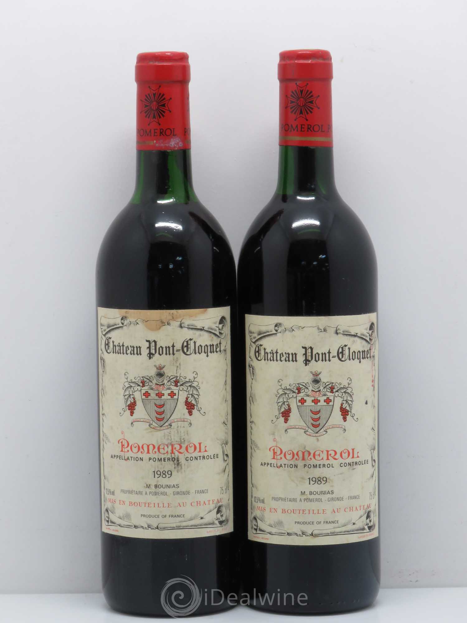 Pomerol Château Pont-Cloquet 1989 - Posten von 2 Flaschen - 0