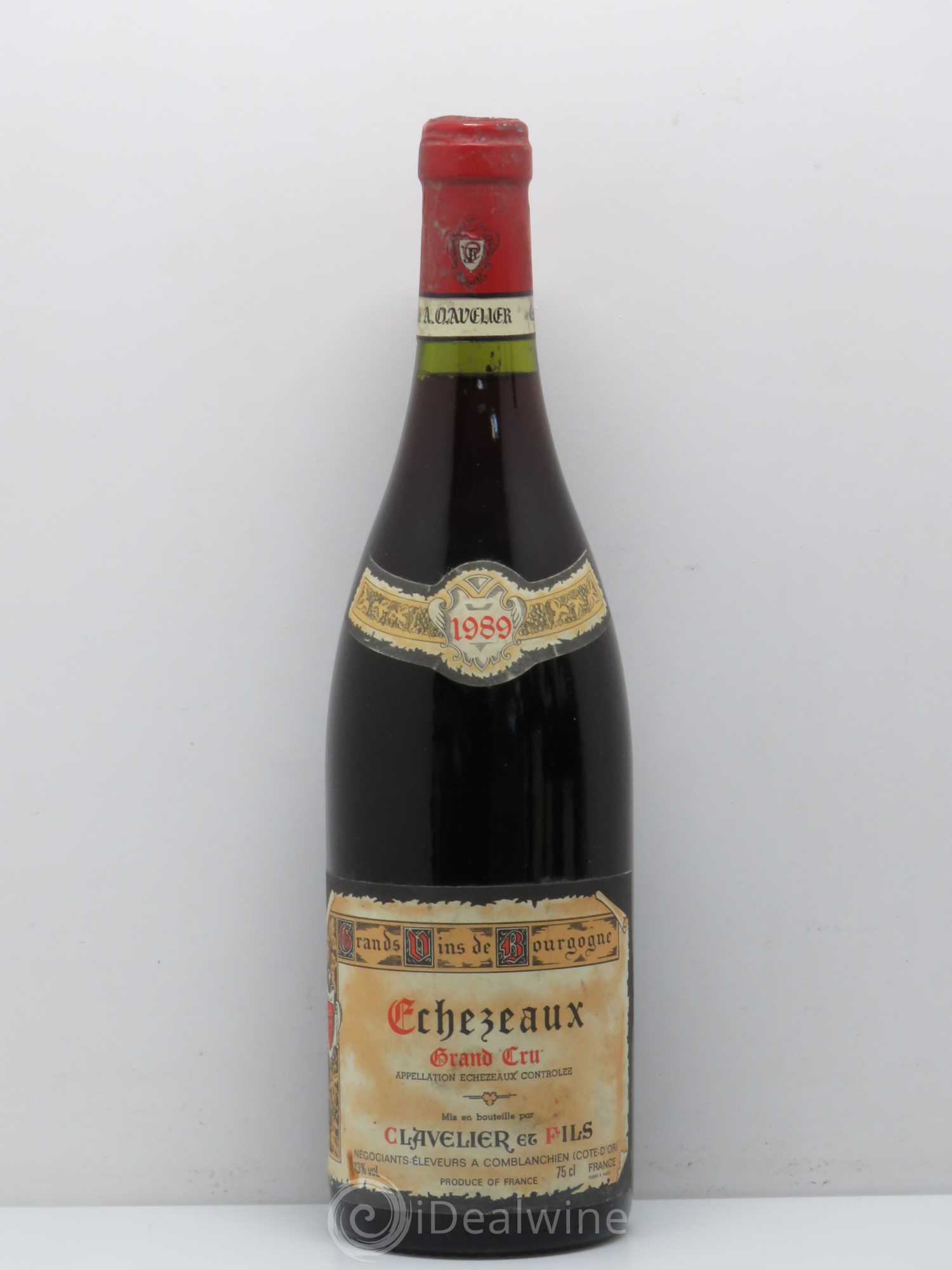 Echezeaux Grand Cru Clavelier et Fils 1989 - Lot de 1 bouteille - 0