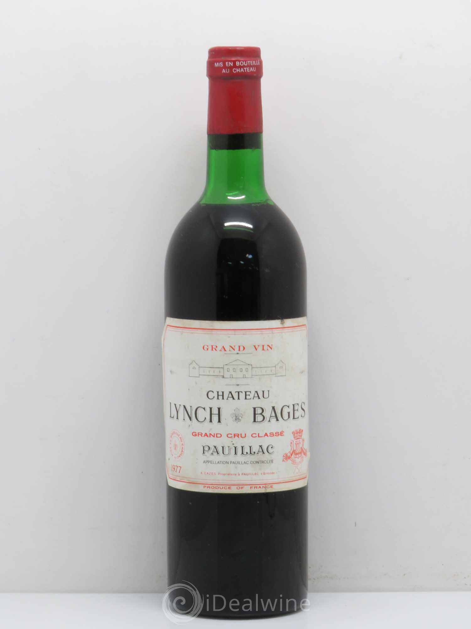 Château Lynch Bages 5ème Grand Cru Classé 1977 - Lot de 1 bouteille - 0