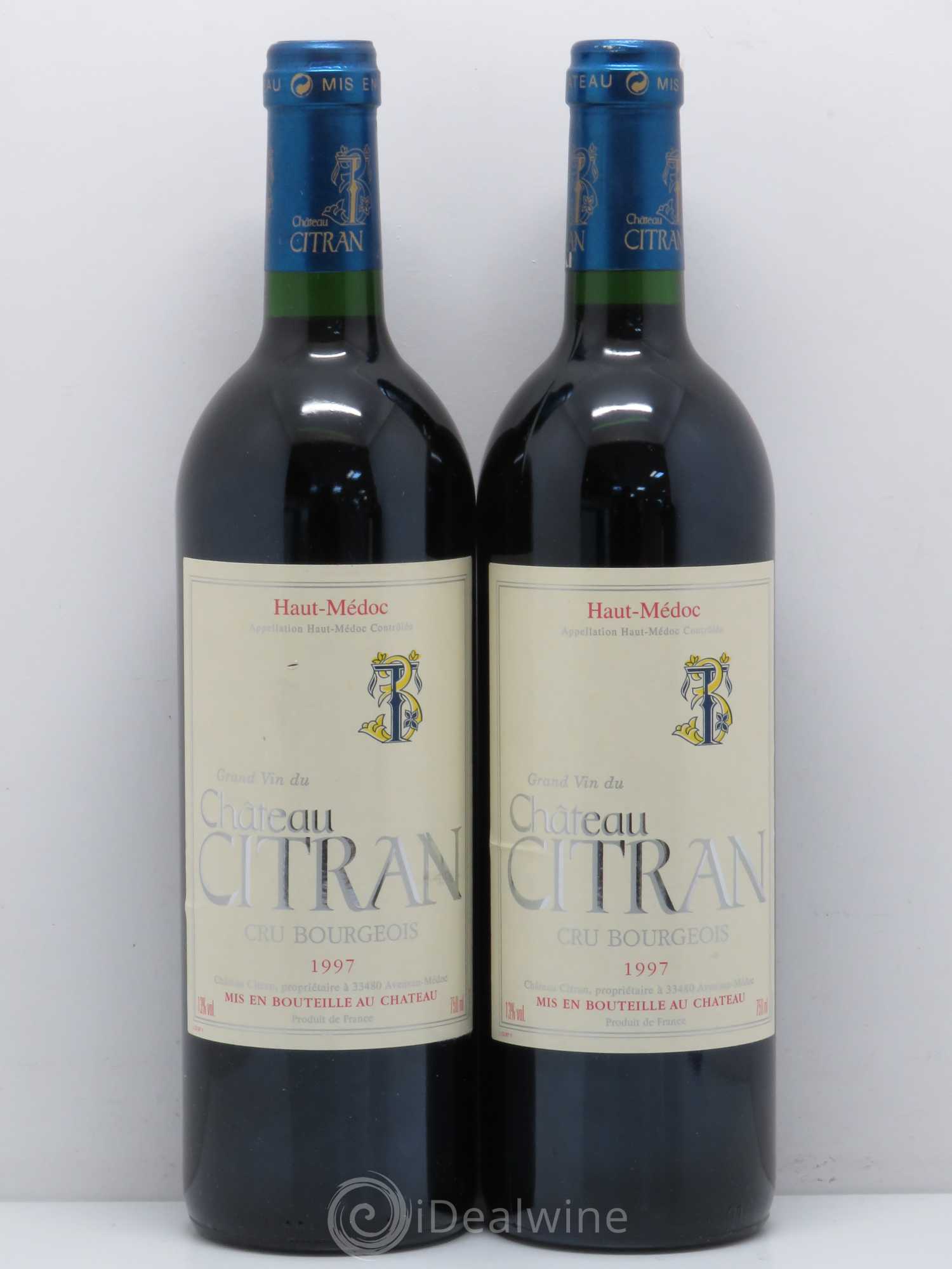 Château Citran Cru Bourgeois 1997 - Lot de 2 bouteilles - 0