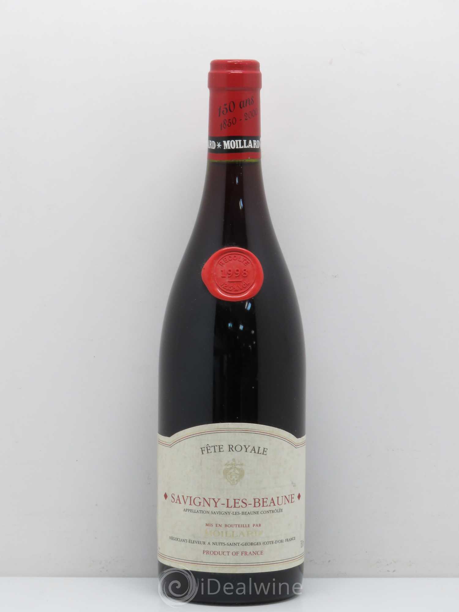 Savigny-lès-Beaune Moillard Beaunes Fete Royale (sans prix de réserve) 1998 - Posten von 1 Flasche - 0