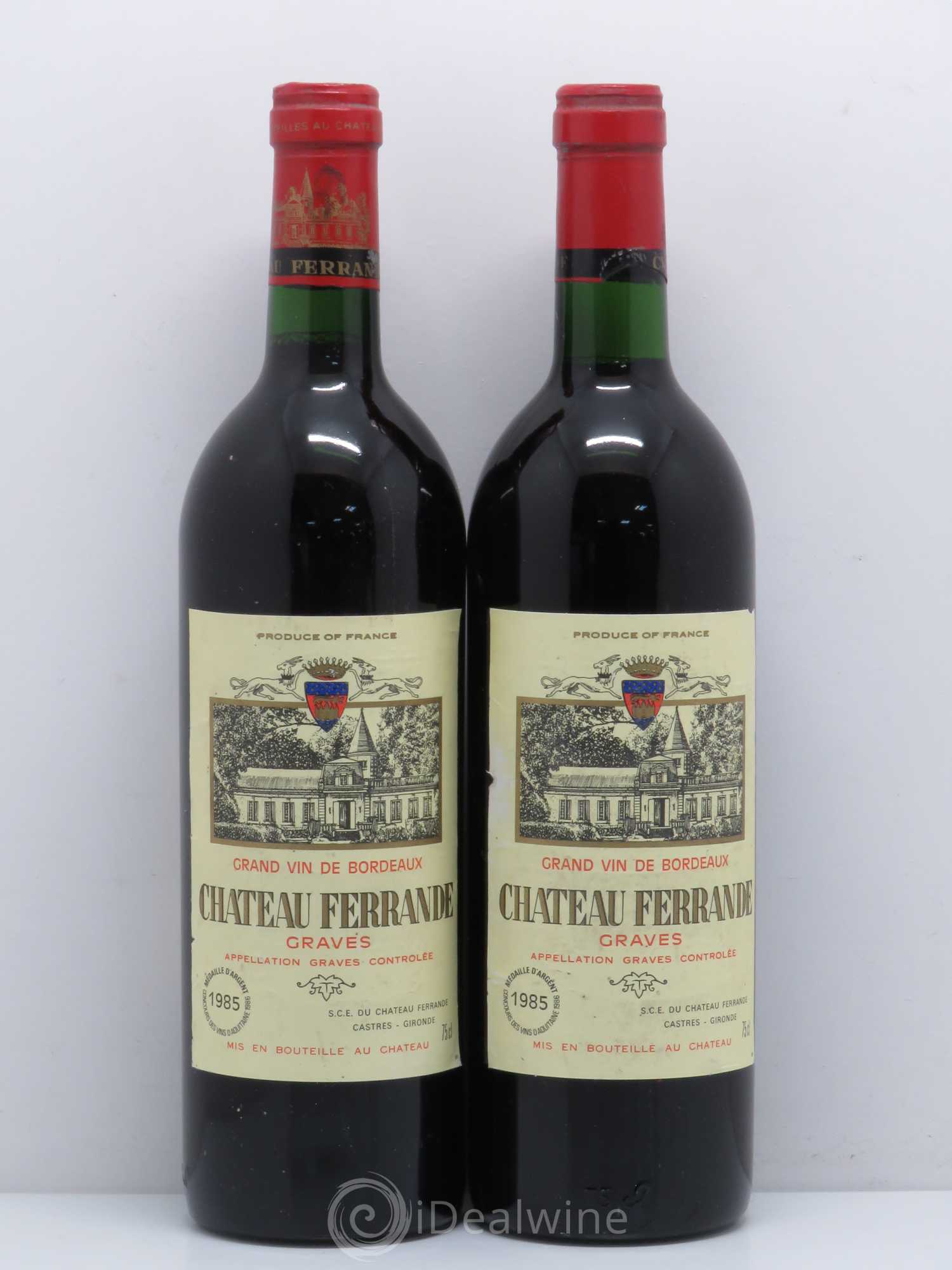 Château Ferrande Graves 1985 - Lot de 2 bouteilles - 0