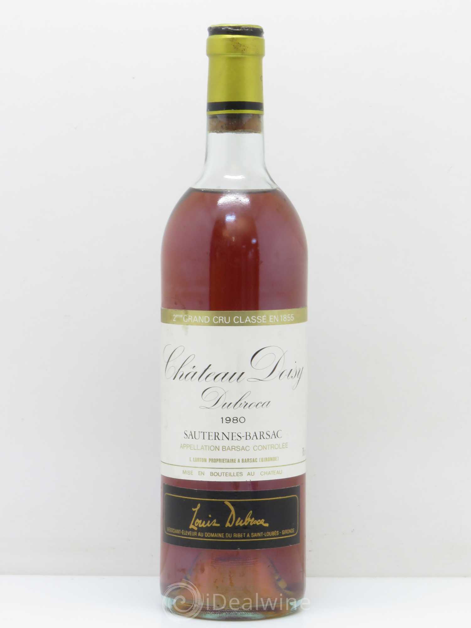 Château Doisy Dubroca 2ème Grand Cru Classé (senza prezzo di riserva) 1980 - Lotto di 1 bottiglia - 0
