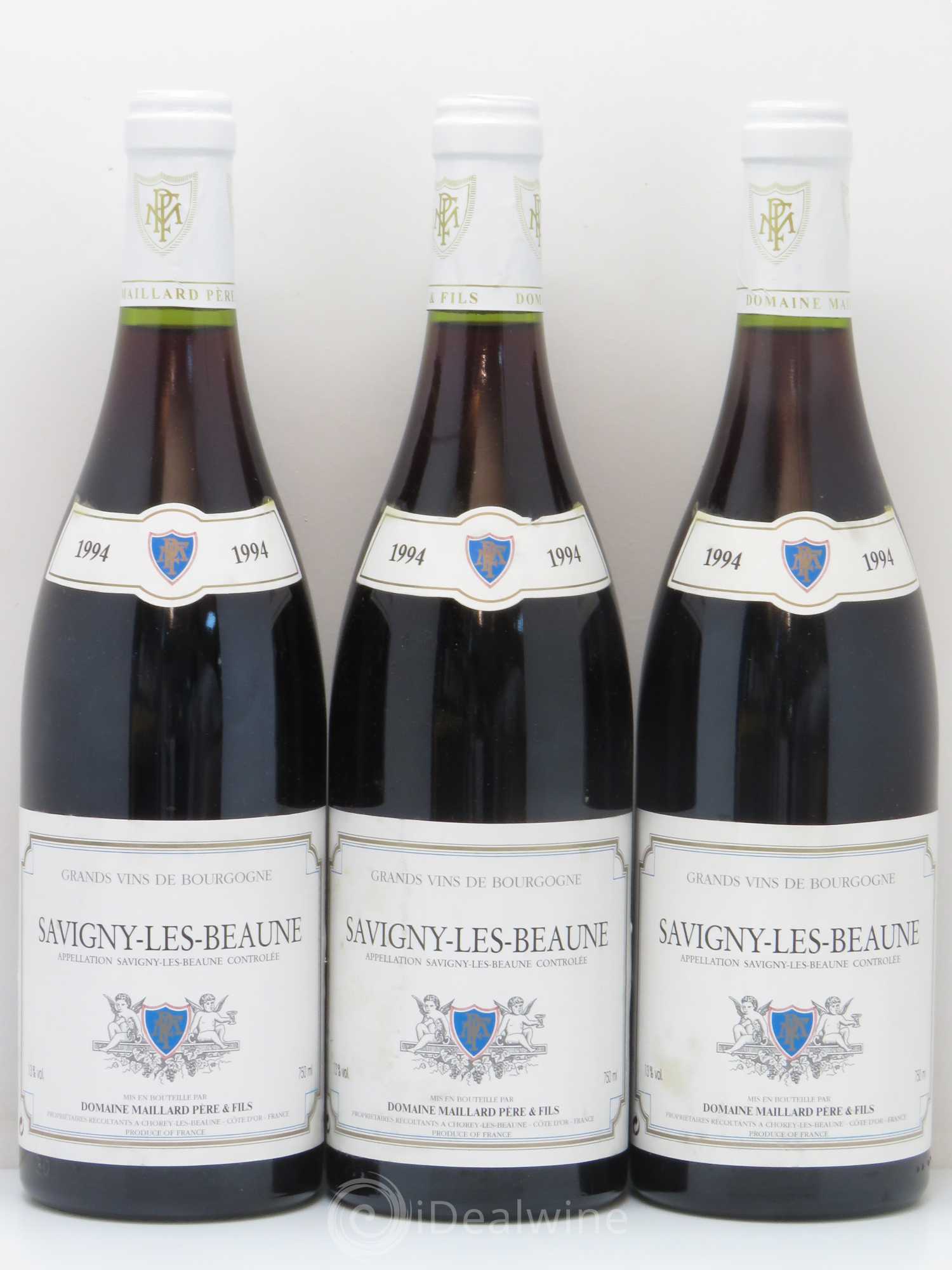 Savigny-lès-Beaune Maillard Pere Et Fils (sans prix de réserve) 1994 - Posten von 3 Flaschen - 0