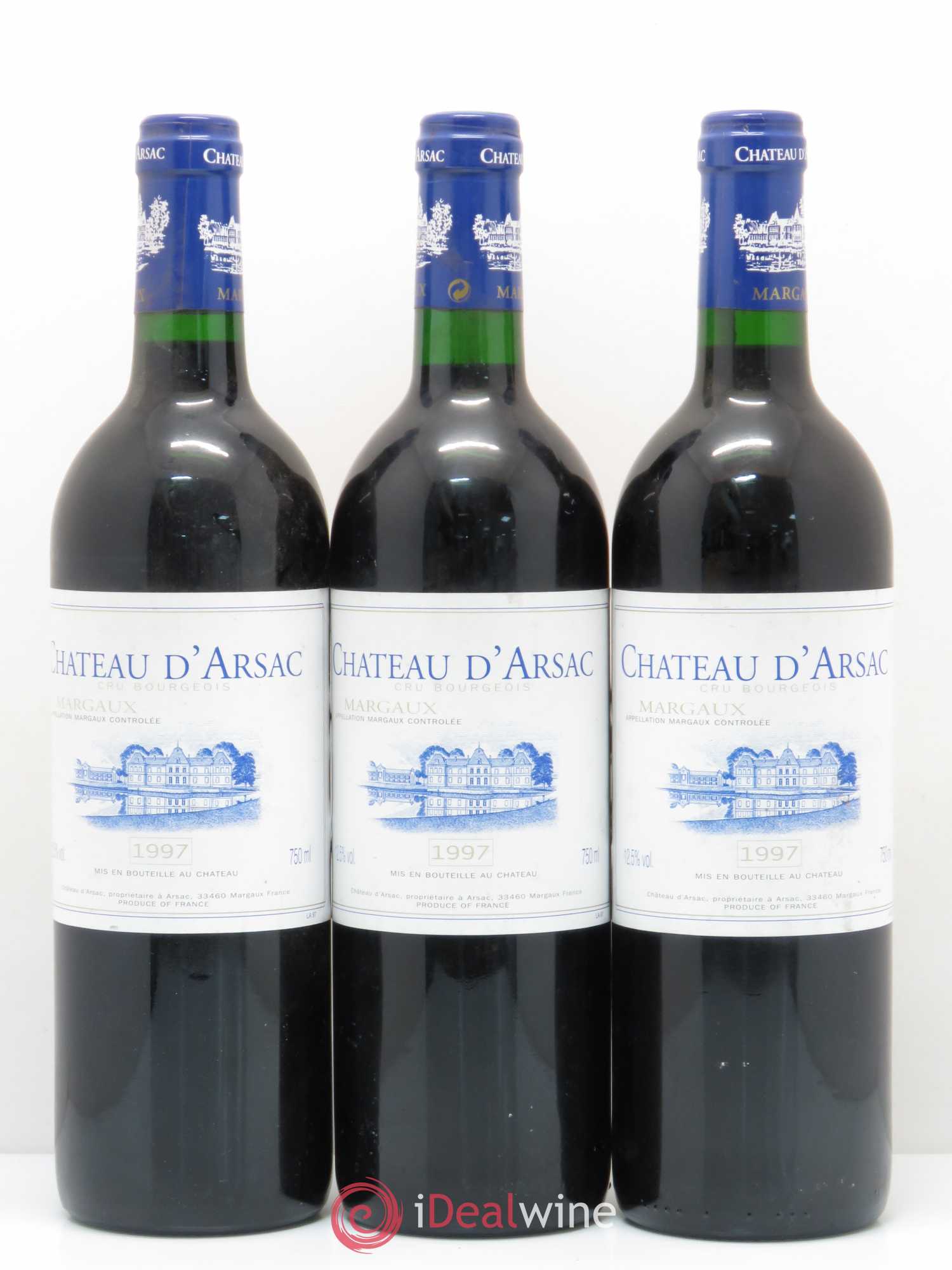 Château d' Arsac Cru Bourgeois 1997 - Lot de 6 bouteilles - 2