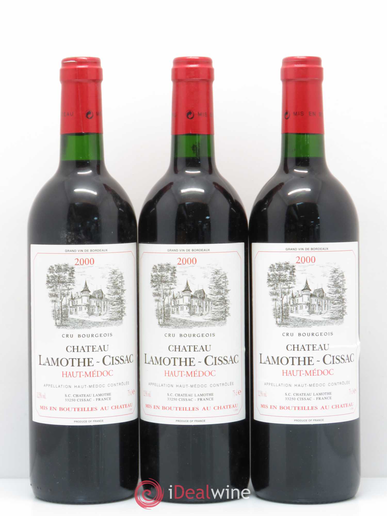 Château Lamothe Cissac Cru Bourgeois 2000 - Lot de 12 bouteilles - 2