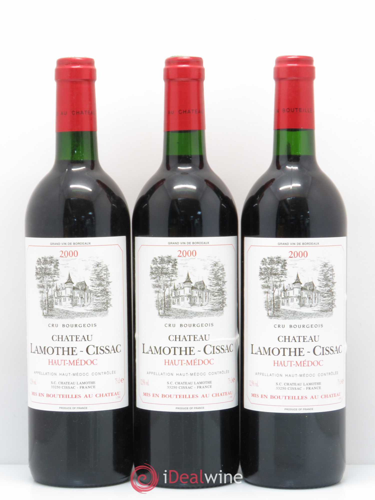Château Lamothe Cissac Cru Bourgeois 2000 - Lot de 12 bouteilles - 4