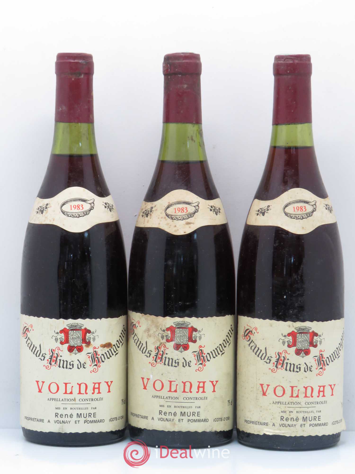 Volnay René Mure 1983 - Lot of 3 bottles - 0