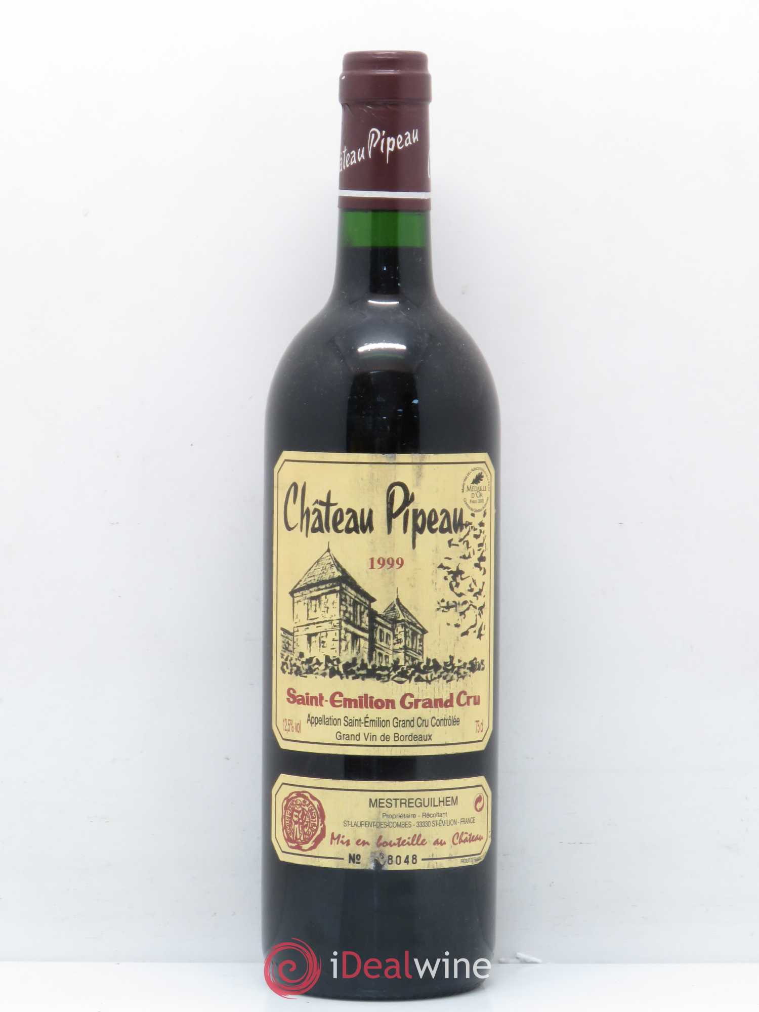 Château Pipeau 1999 - Lot de 1 bouteille - 0