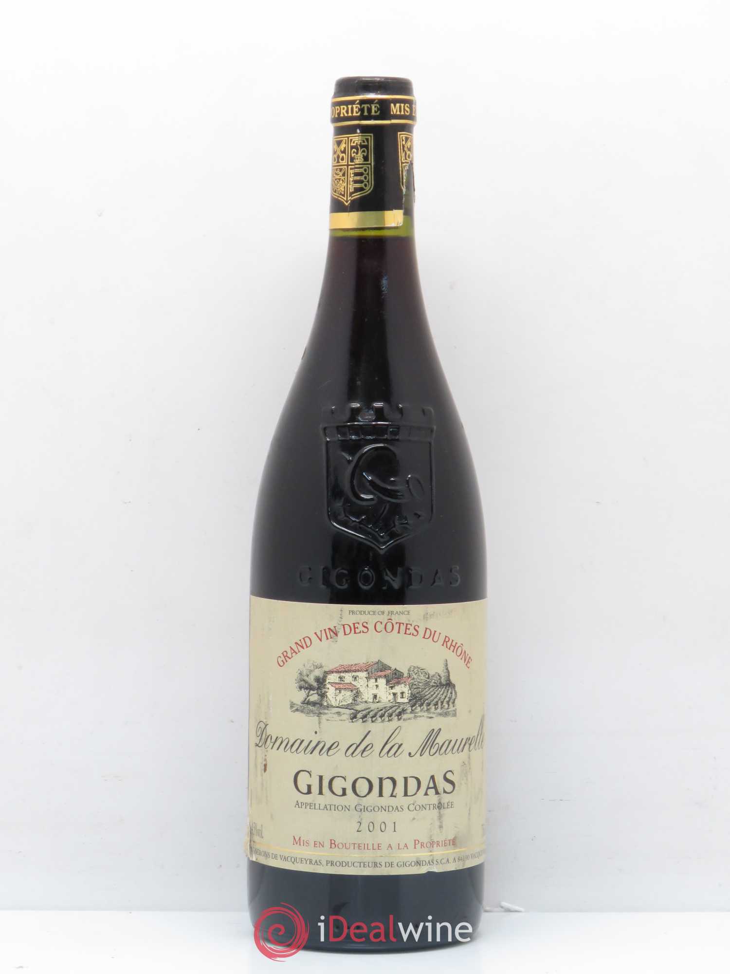 Gigondas Domaine de La Maurelle 2001 - Posten von 1 Flasche - 0