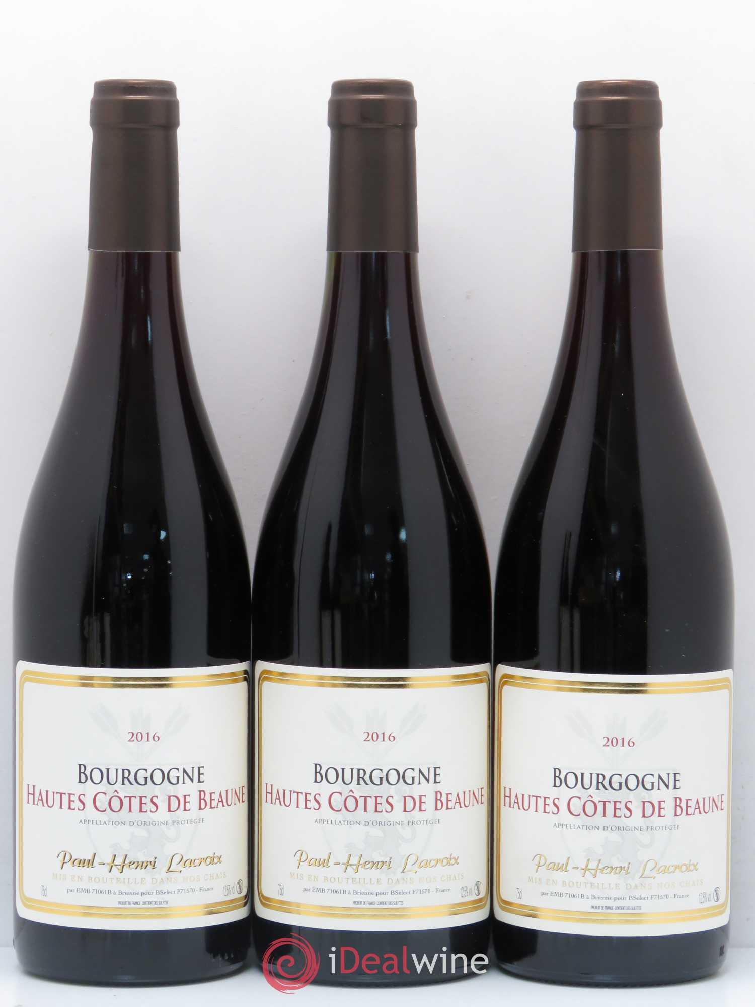 Hautes-Côtes de Beaune Paul Henri Lacroix (no reserve) 2016 - Lot of 5 bottles - 1