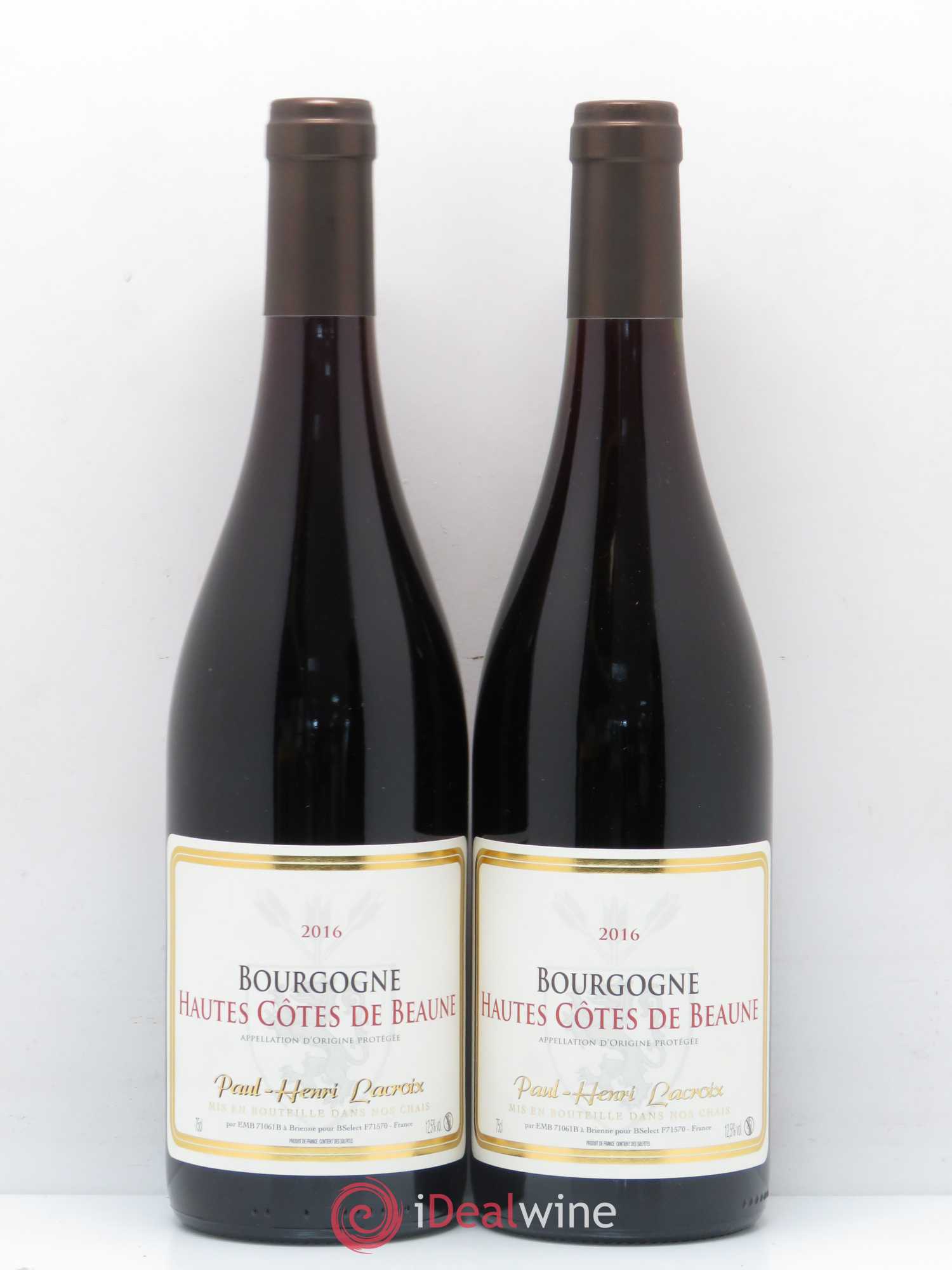 Hautes-Côtes de Beaune Paul Henri Lacroix (no reserve) 2016 - Lot of 5 bottles - 2