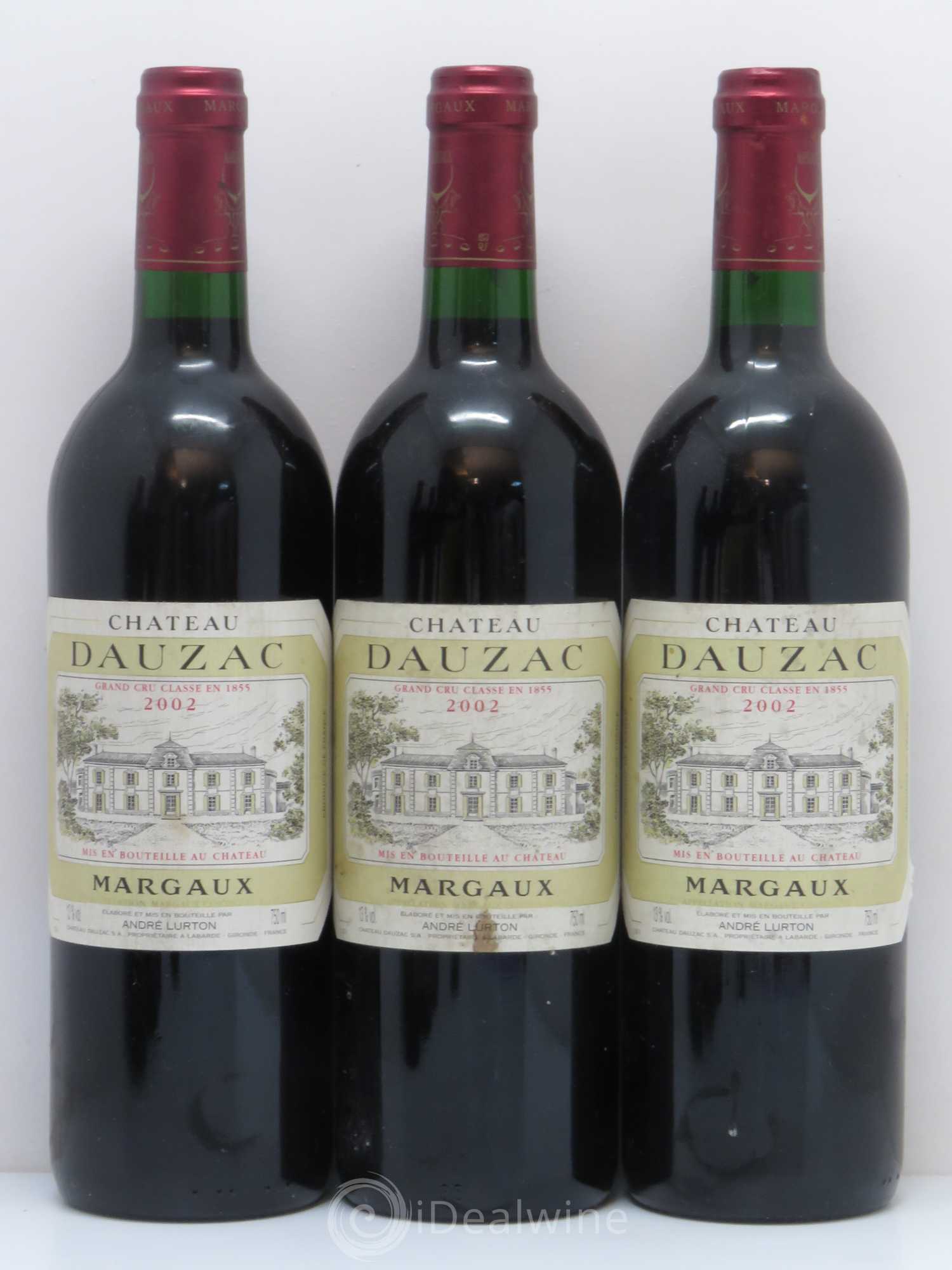 Château Dauzac 5ème Grand Cru Classé 2002 - Lot de 6 bouteilles - 1