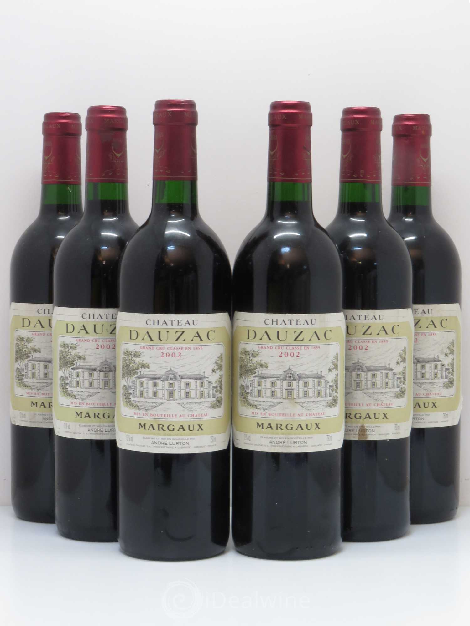 Château Dauzac 5ème Grand Cru Classé 2002 - Lot de 6 bouteilles - 0