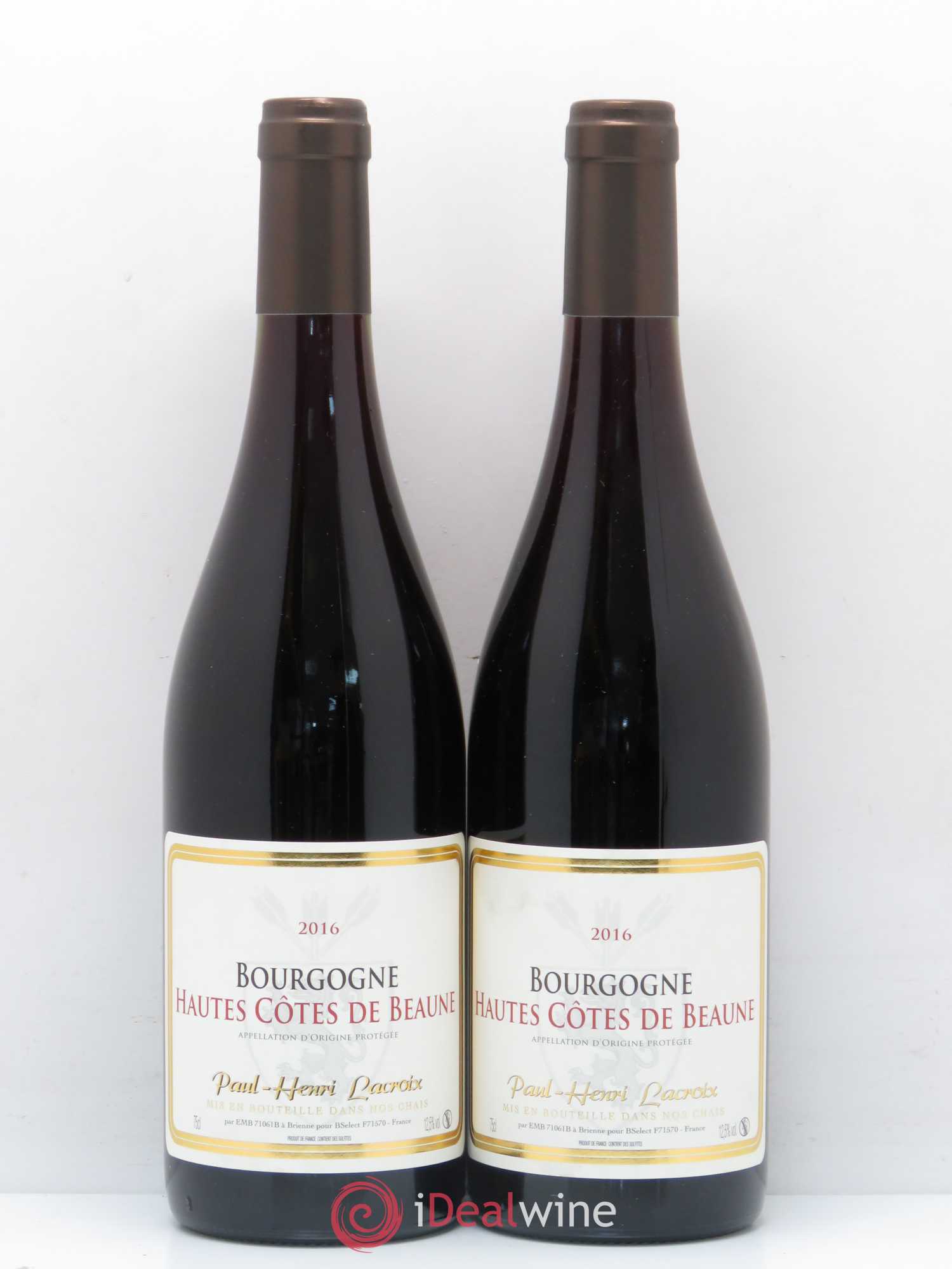 Hautes-Côtes de Beaune Paul Henri Lacroix (sans prix de réserve) 2016 - Posten von 2 Flaschen - 0