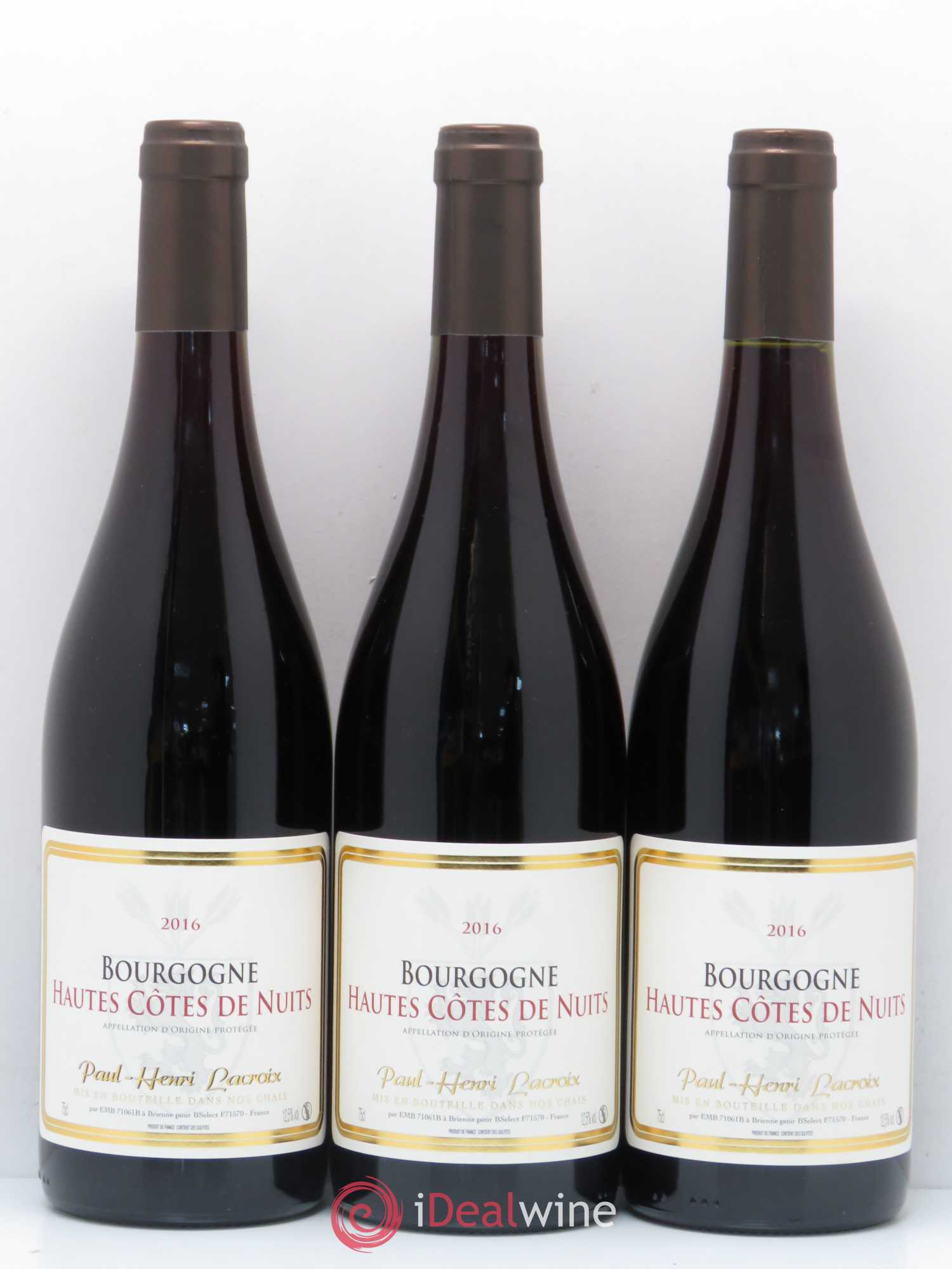 Hautes-Côtes de Nuits Paul Henri Lacroix 2016 - Lot de 5 bouteilles - 1