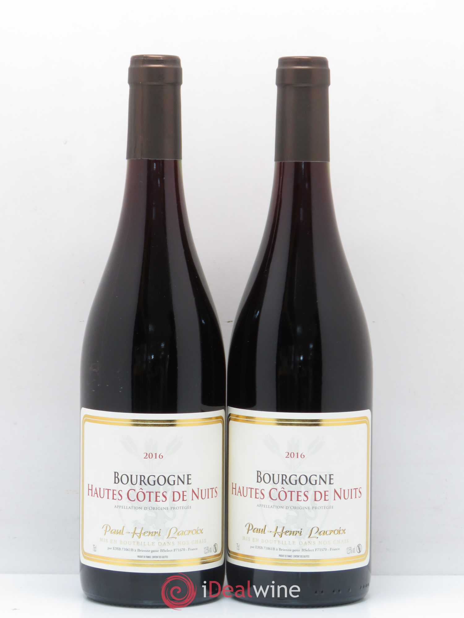 Hautes-Côtes de Nuits Paul Henri Lacroix 2016 - Lot de 5 bouteilles - 2