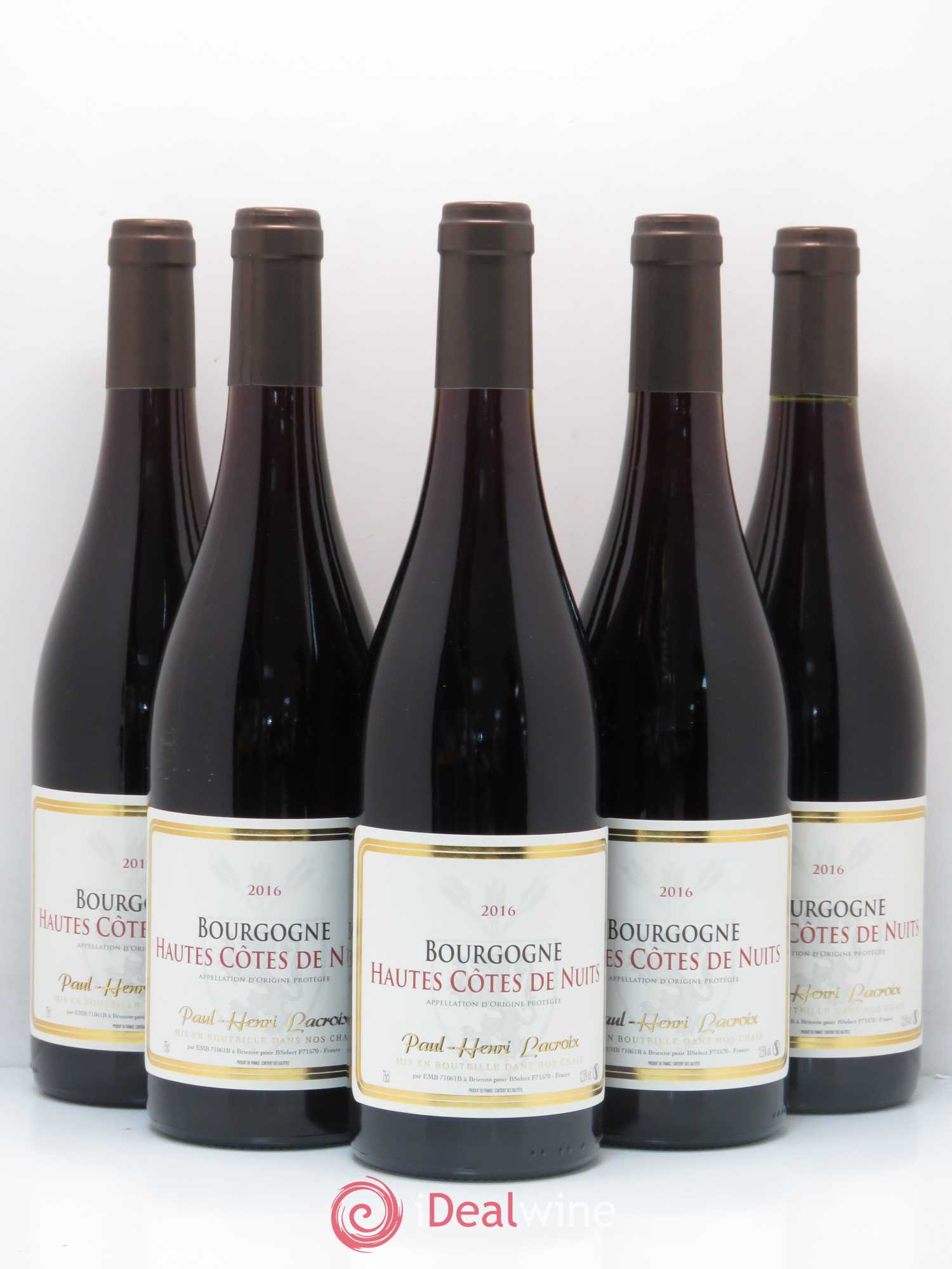 Hautes-Côtes de Nuits Paul Henri Lacroix 2016 - Lot de 5 bouteilles - 0