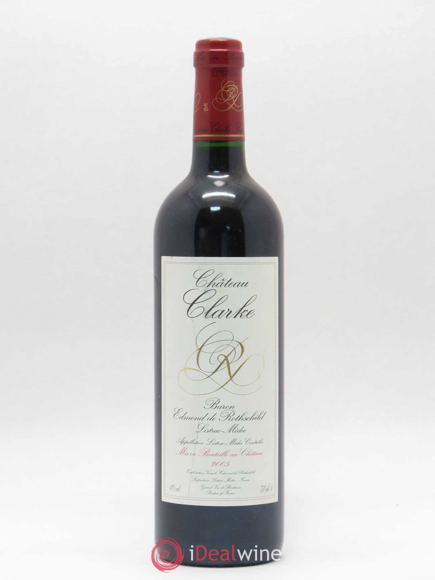 Château Clarke 2005 - Lot de 1 bouteille - 0