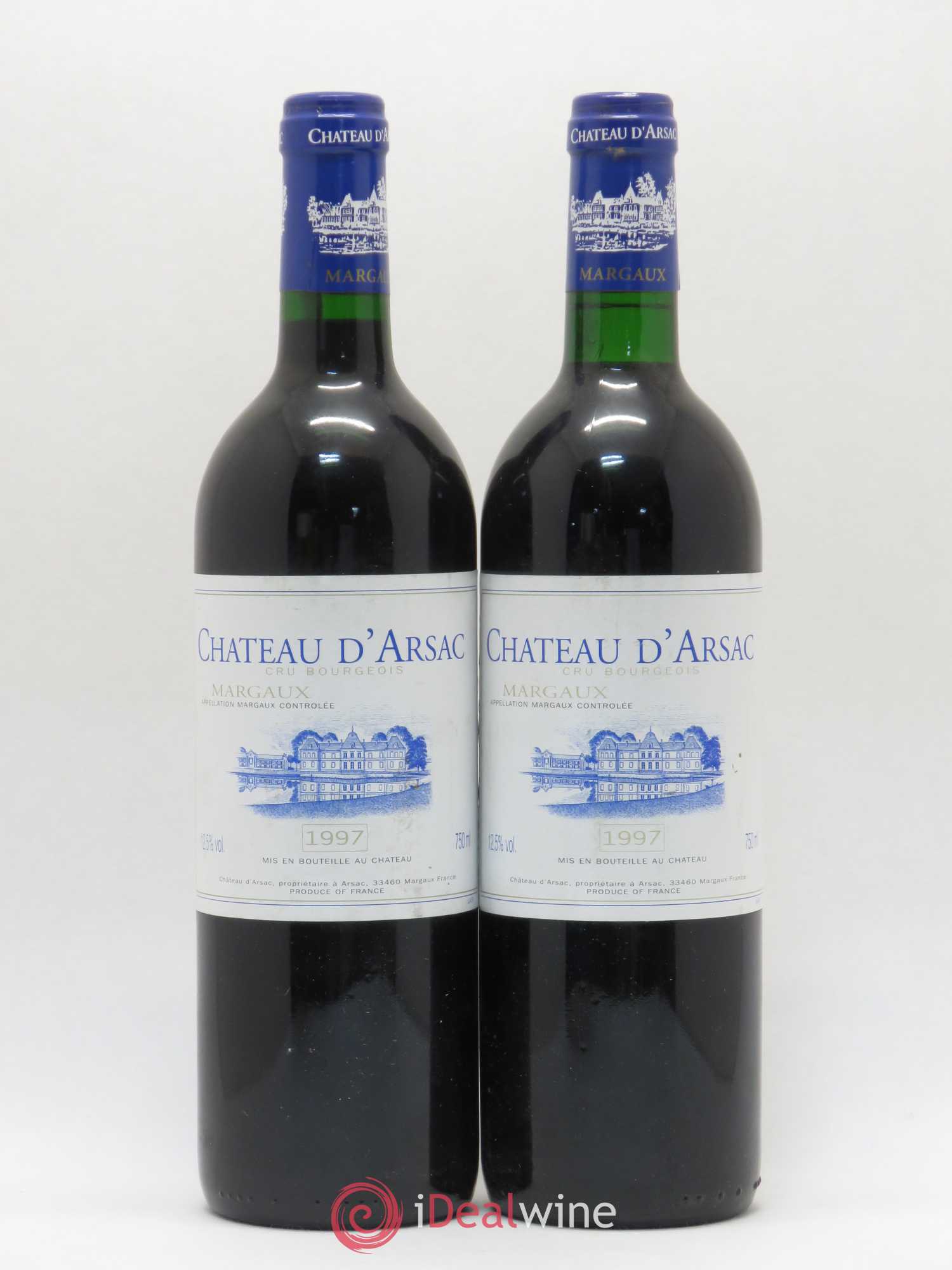 Château d' Arsac Cru Bourgeois 1997 - Lot de 2 bouteilles - 0