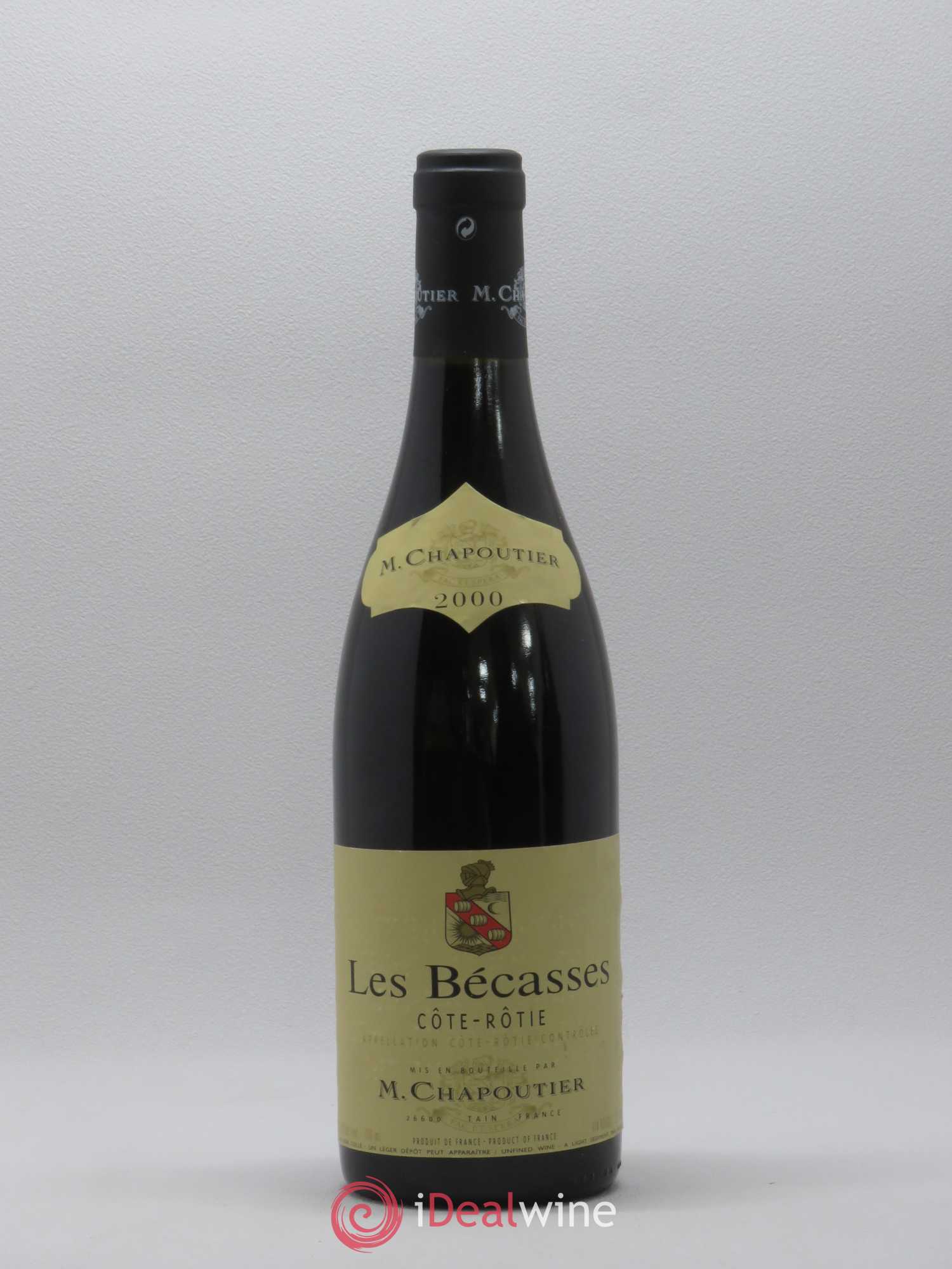 Côte-Rôtie Les Bécasses Chapoutier 2000 - Lot de 1 bouteille - 0