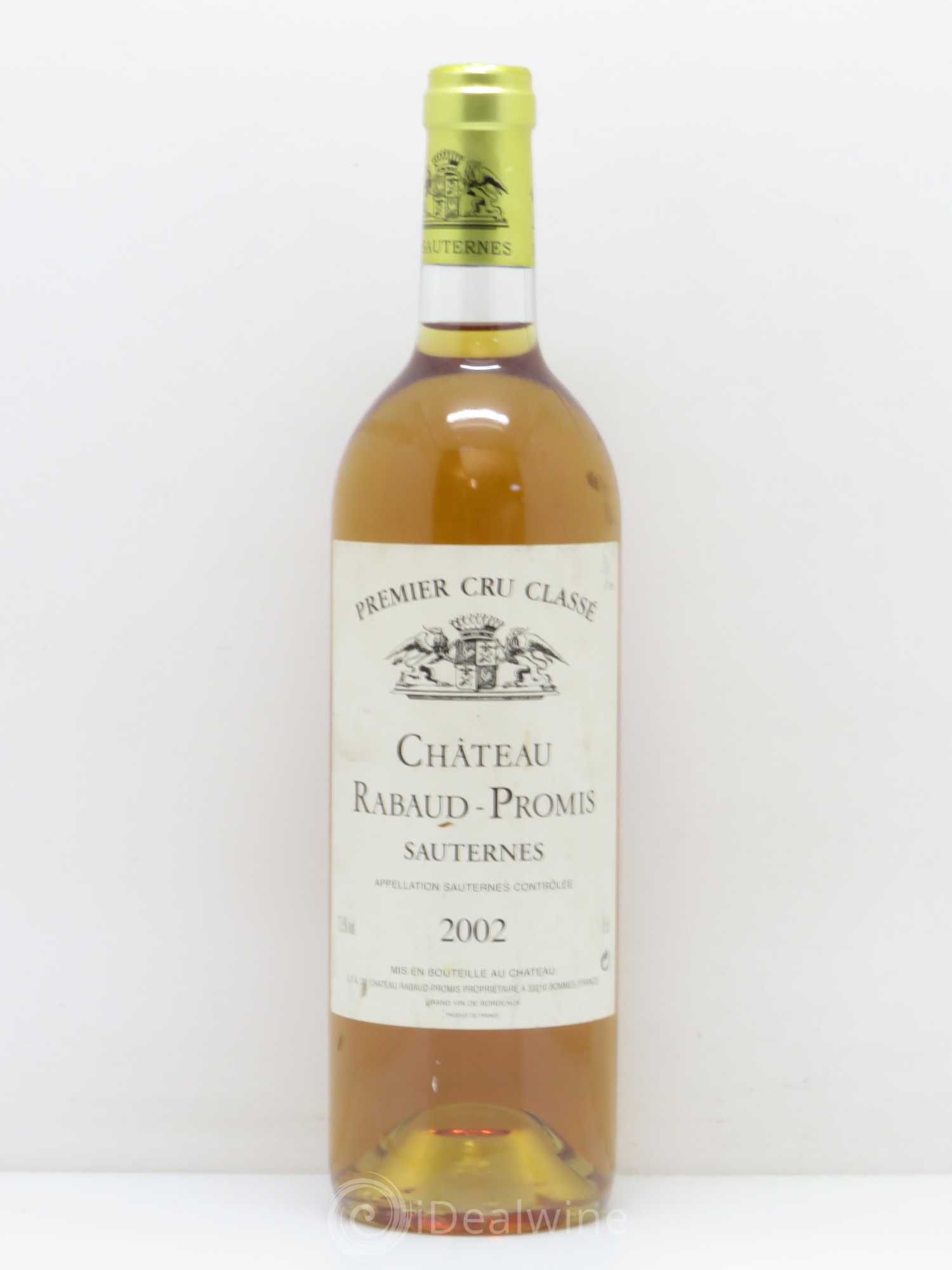 Château Rabaud Promis 1er Grand Cru Classé 2002 - Posten von 1 Flasche - 0