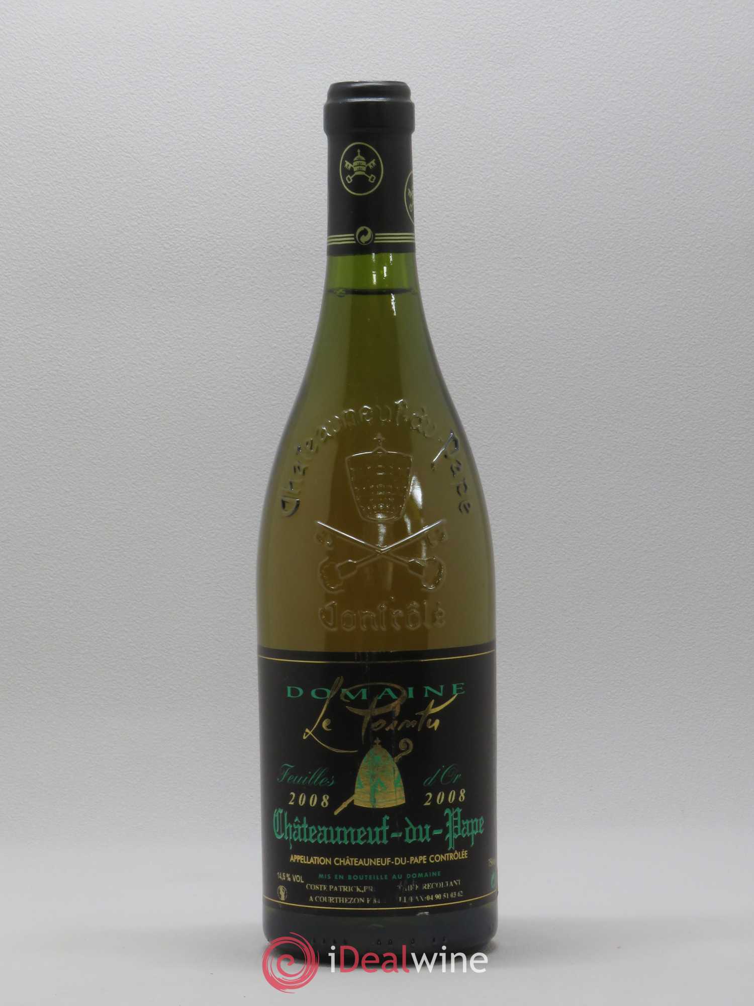 Châteauneuf-du-Pape Domaine Le Pointu Feuilles D'Or (sans prix de réserve) 2008 - Posten von 1 Flasche - 0