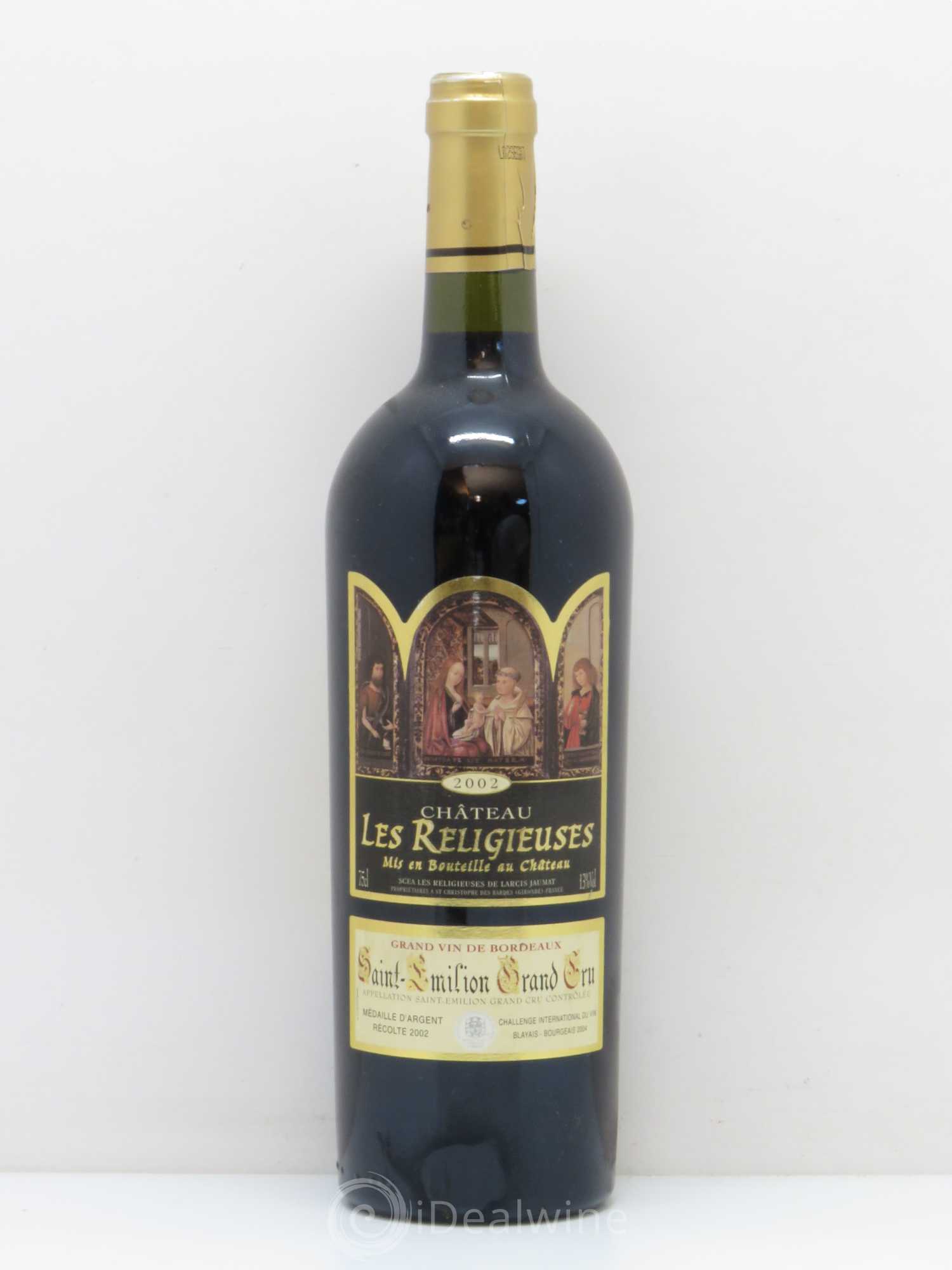 Saint-Émilion Château Les Religieuses (sans prix de réserve) 2002 - Posten von 1 Flasche - 0