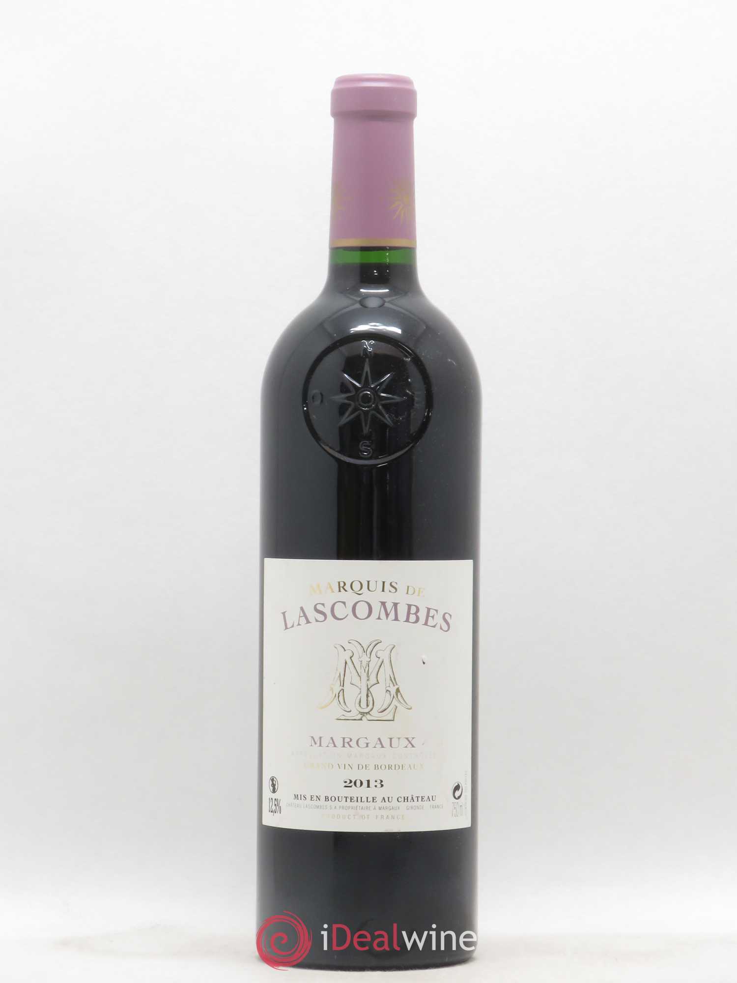 Bordeaux Margaux Marquis de Lascombes Château Lascombes 2013 - Posten von 1 Flasche - 0