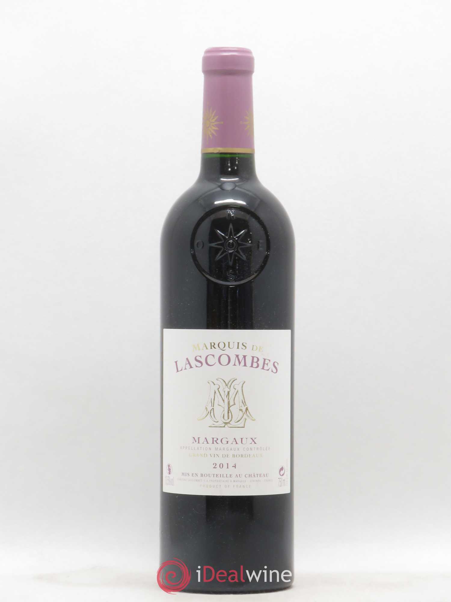 Bordeaux Margaux Marquis de Lascombes Château Lascombes 2014 - Posten von 1 Flasche - 0