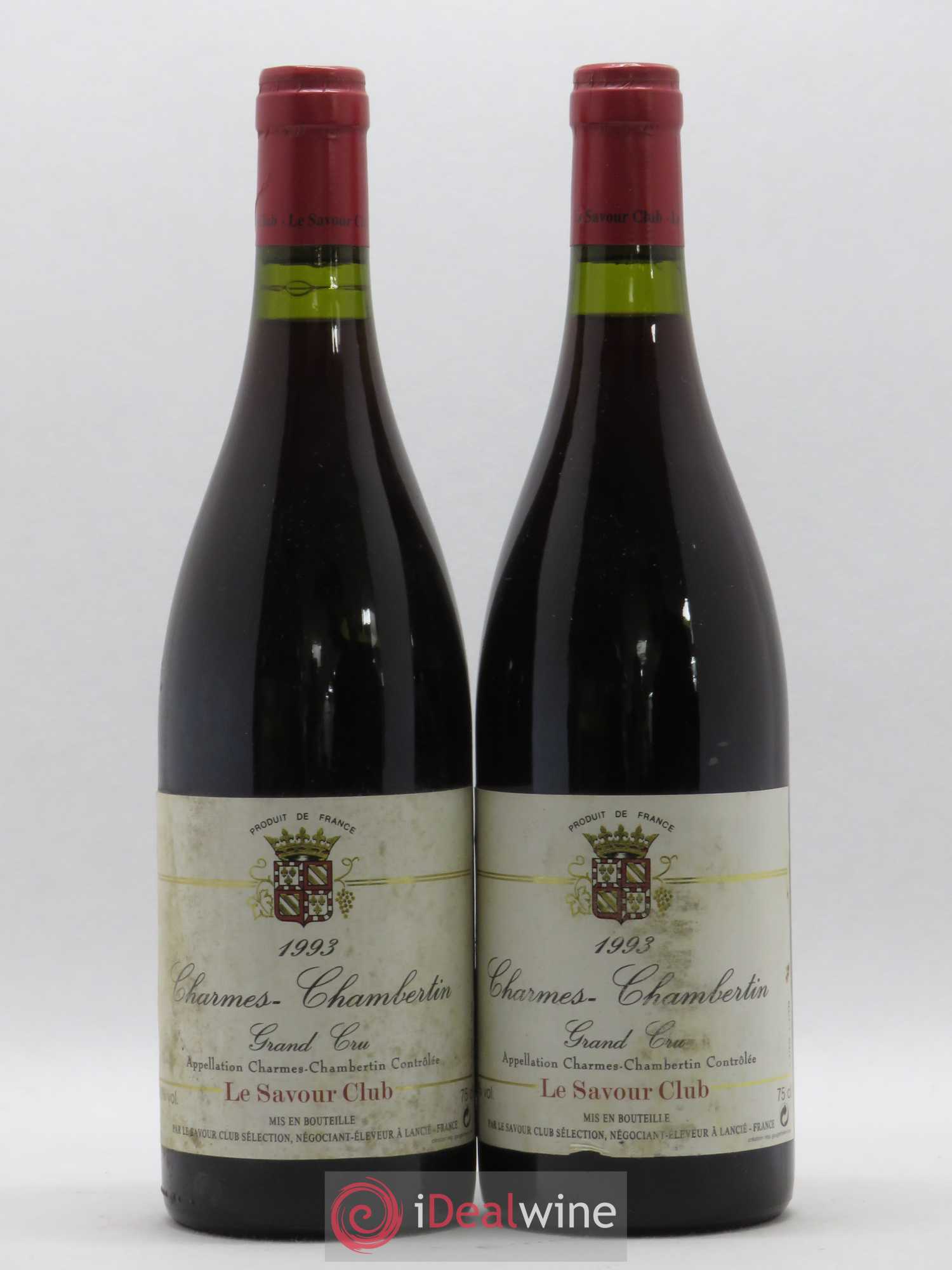 Charmes-Chambertin Grand Cru Savour Club 1993 - Lot de 2 bouteilles - 0