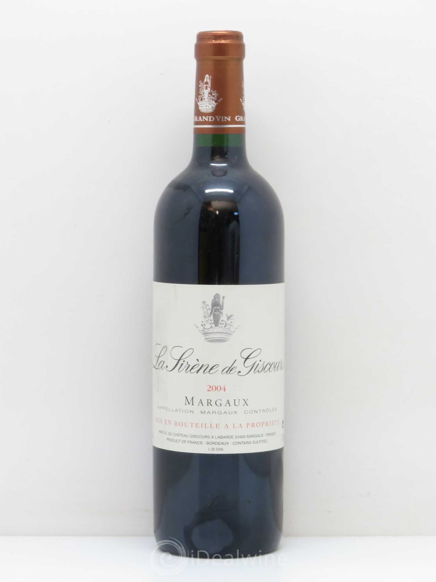 La Sirène de Giscours 2004 - Lot de 1 bouteille - 0