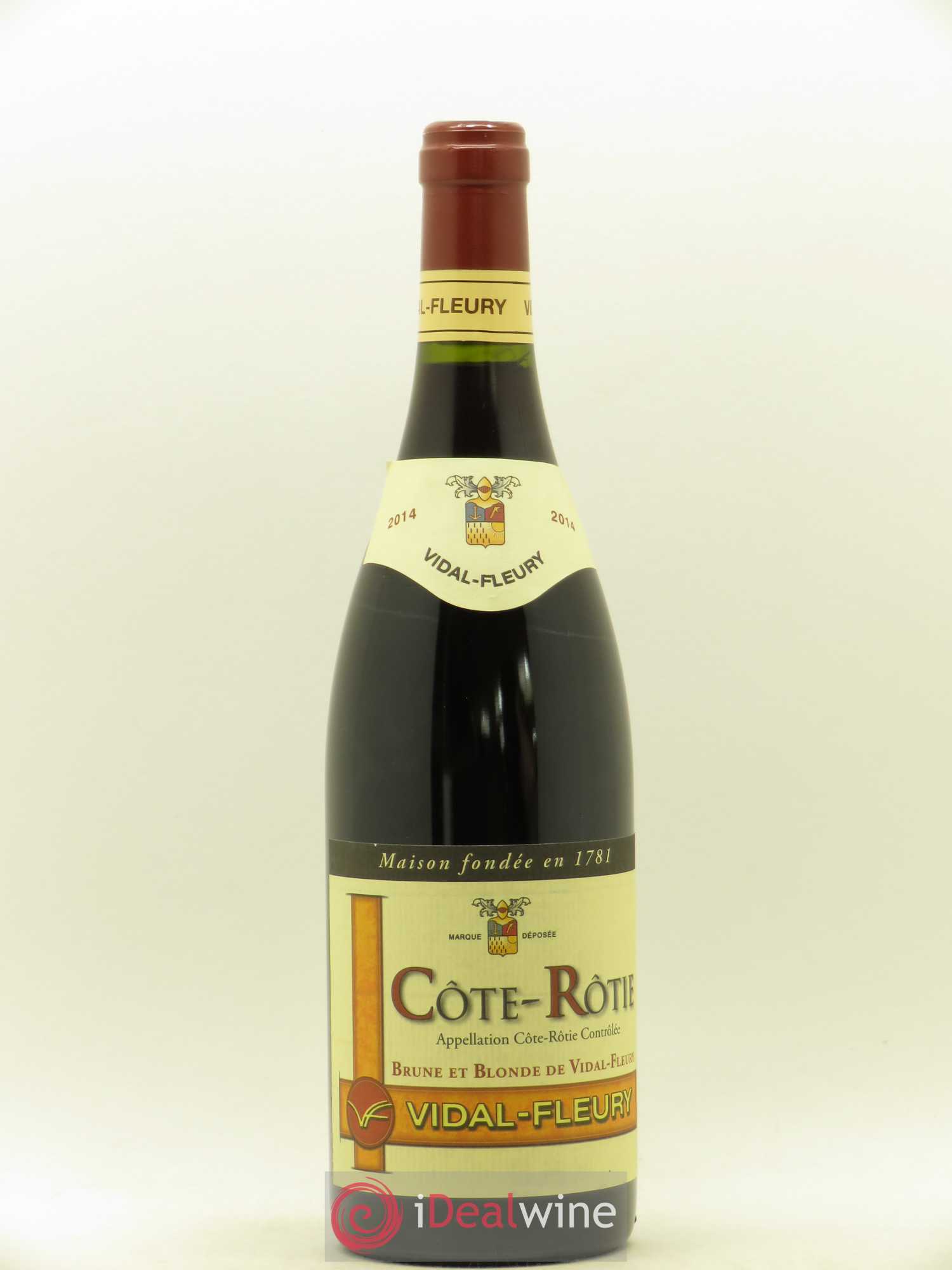 Côte-Rôtie Brune et Blonde Vidal Fleury 2014 - Lot de 1 bouteille - 0