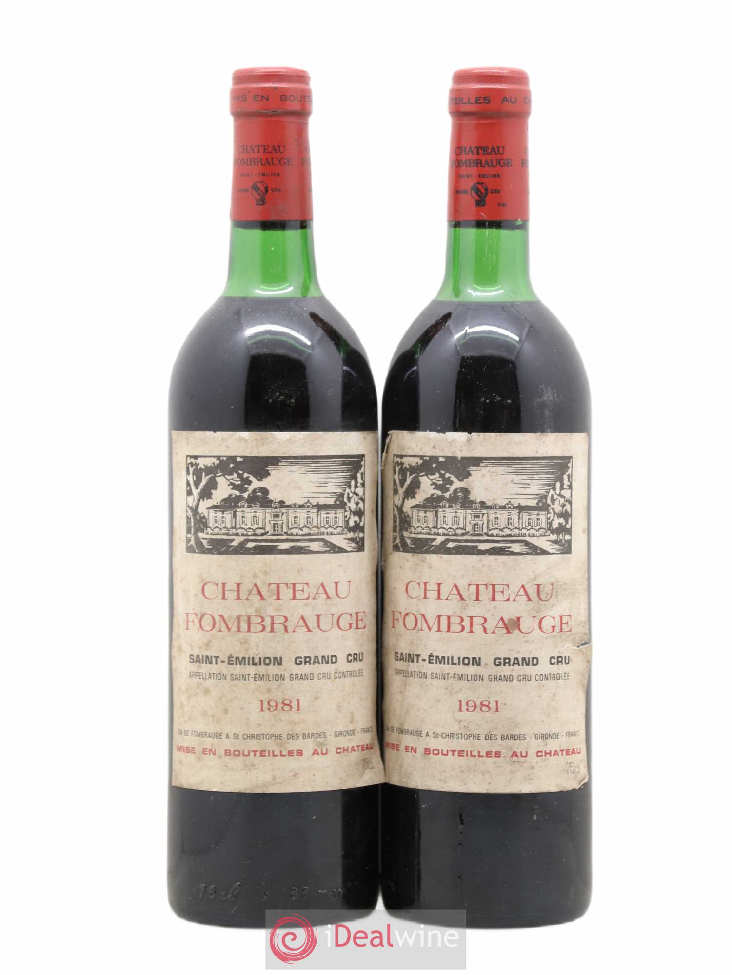 Château Fombrauge Grand Cru Classé 1981 - Lot de 2 bouteilles - 0