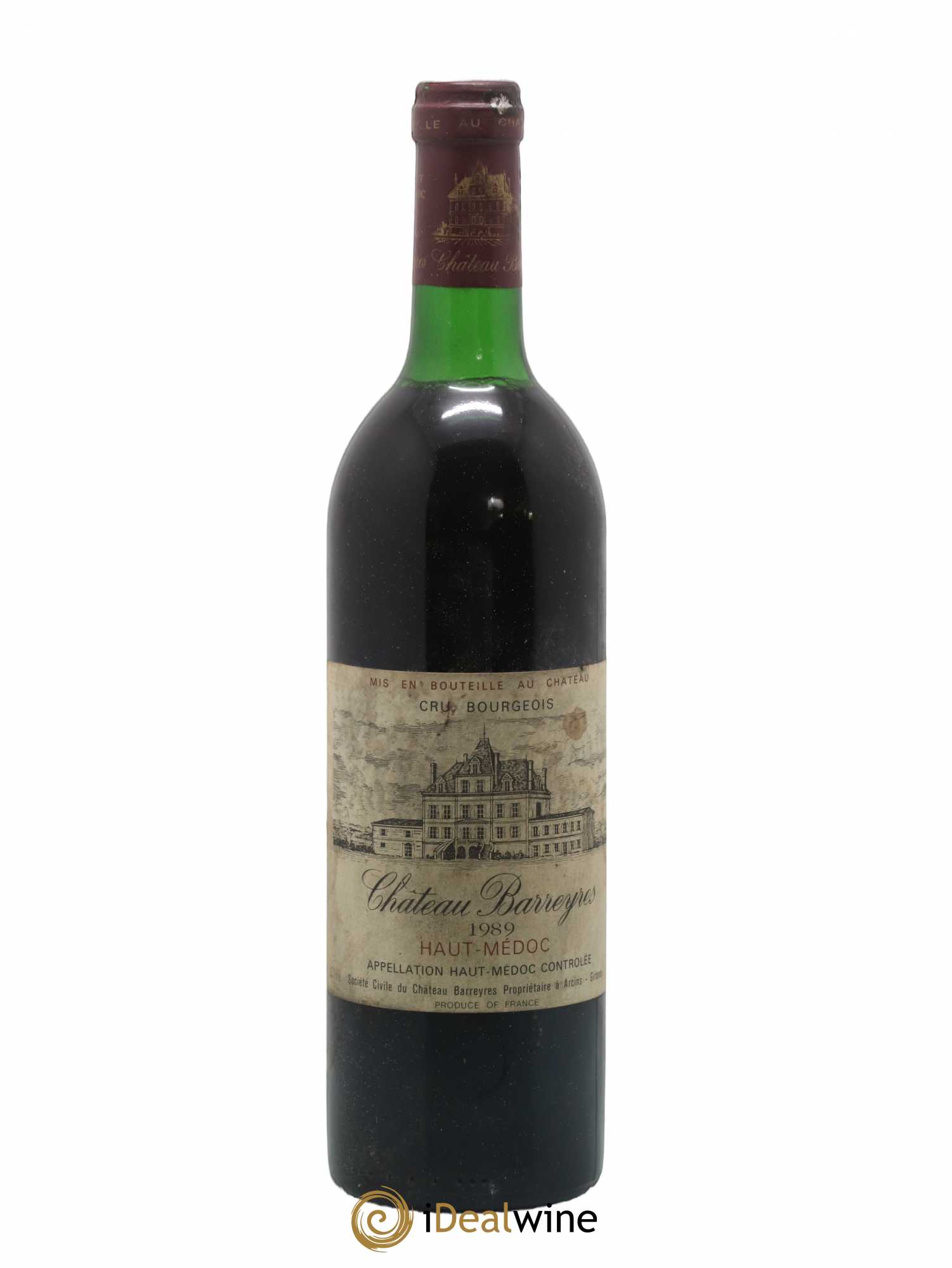 Château Barreyres Cru Bourgeois (sans prix de réserve) 1989 - Lot de 1 bouteille - 0