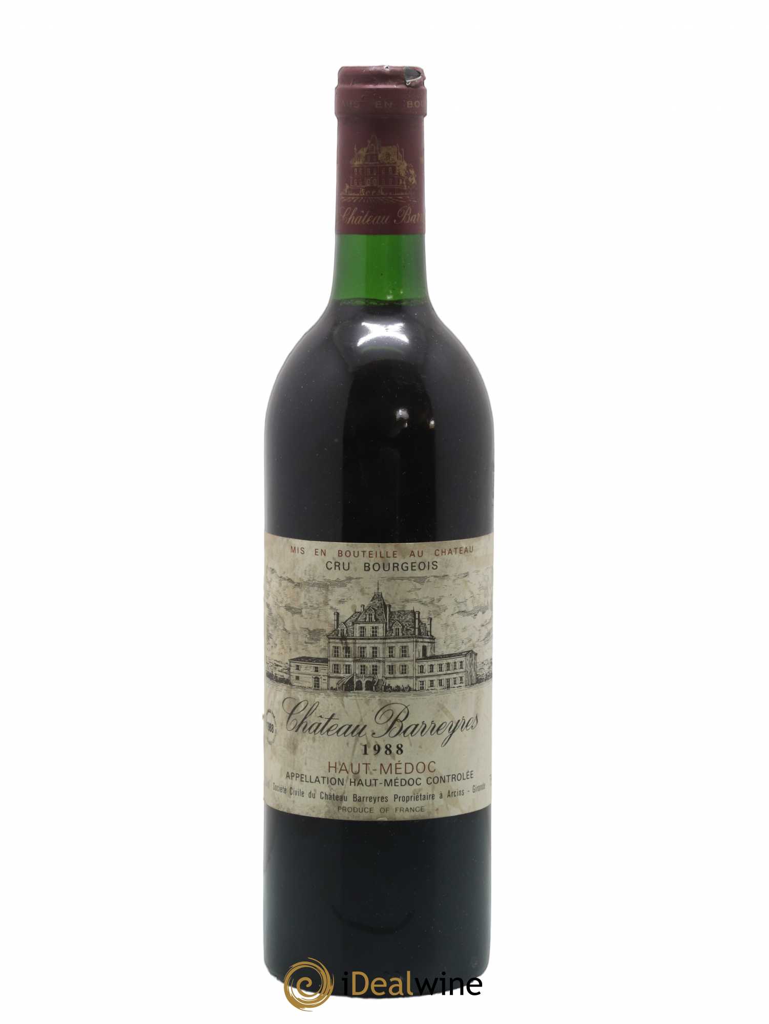 Château Barreyres Cru Bourgeois (sans prix de réserve) 1988 - Lot de 1 bouteille - 0