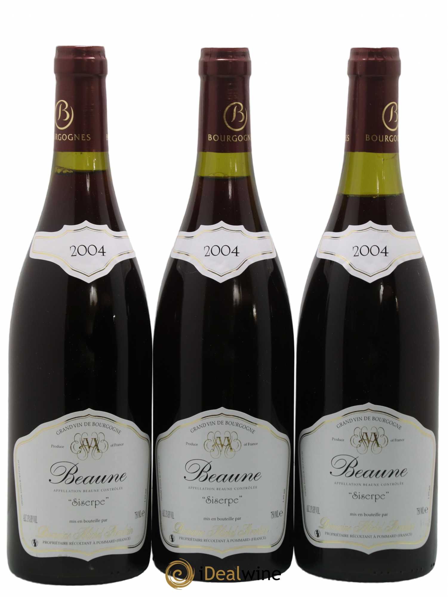 Beaune Les Siserpe Arcelain 2004 - Lot de 3 bouteilles - 0