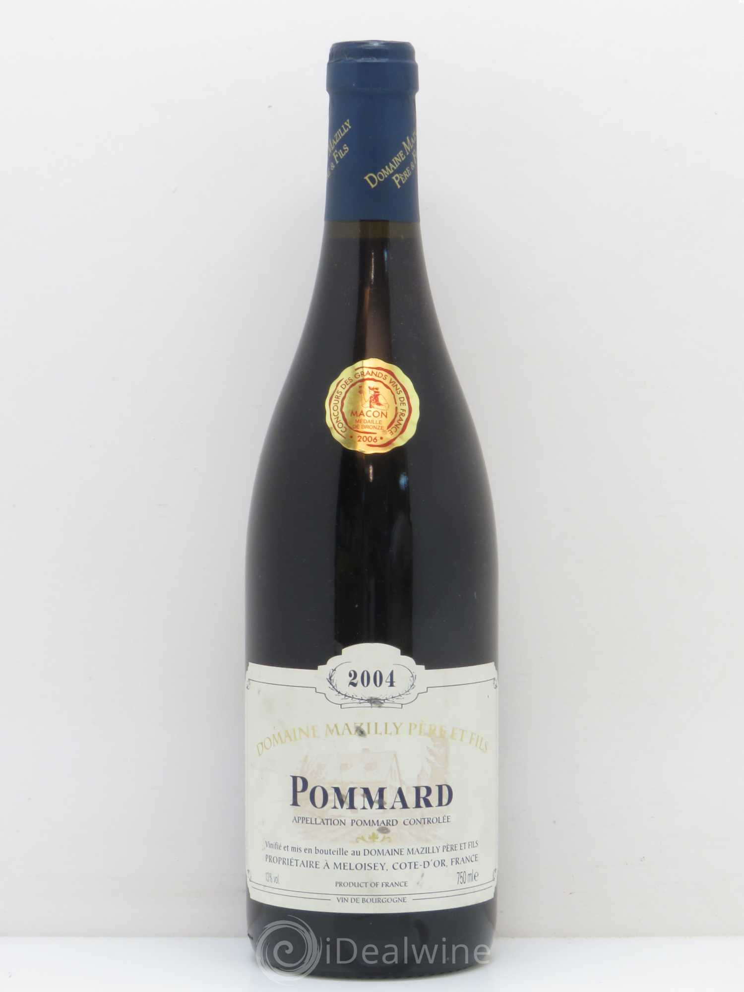 Pommard Domaine Mazilly (sans prix de réserve) 2004 - Posten von 1 Flasche - 0
