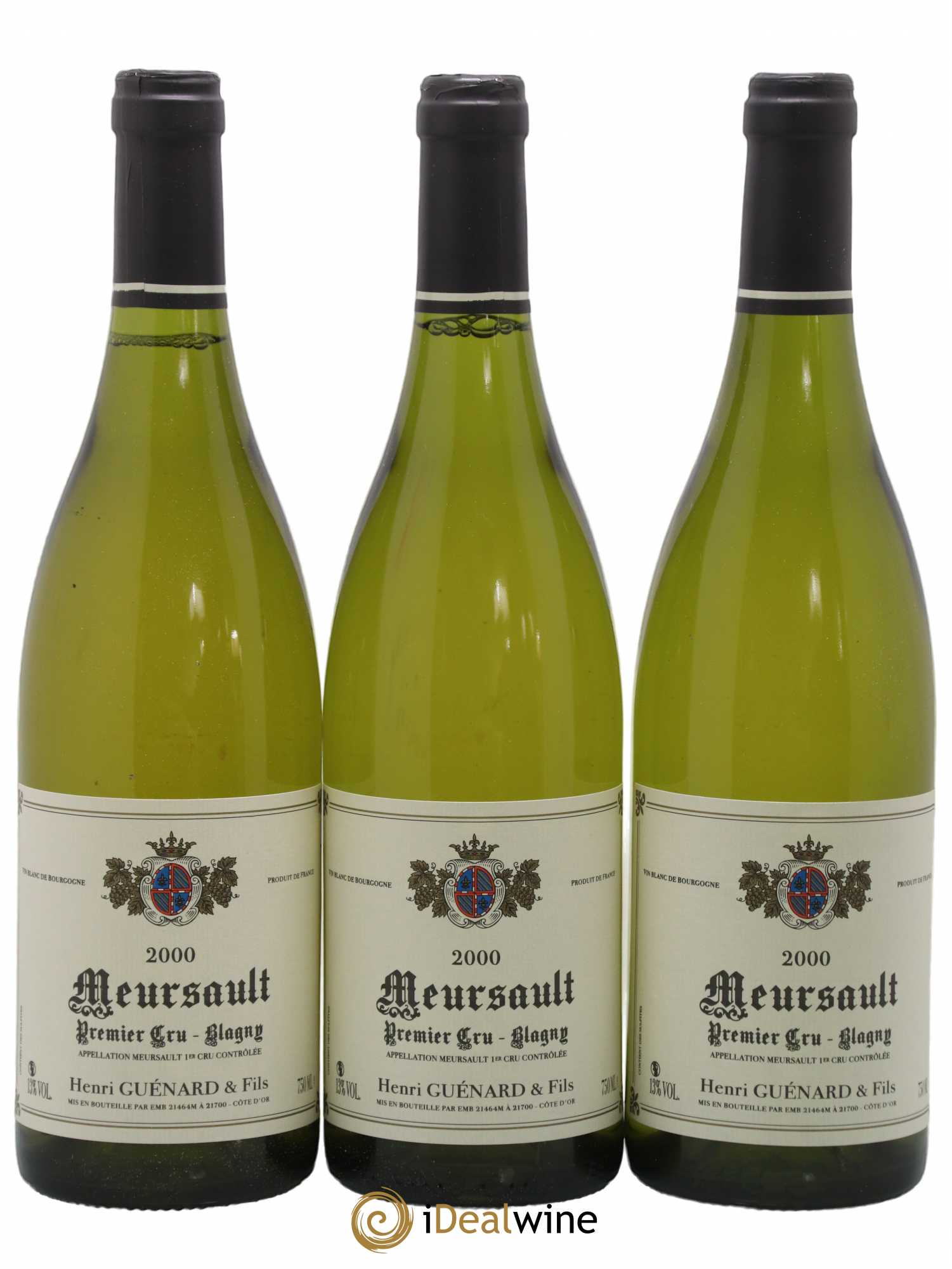Meursault 1er Cru Blagny Henry Guenard Et Fils 2000 - Posten von 3 Flaschen - 0