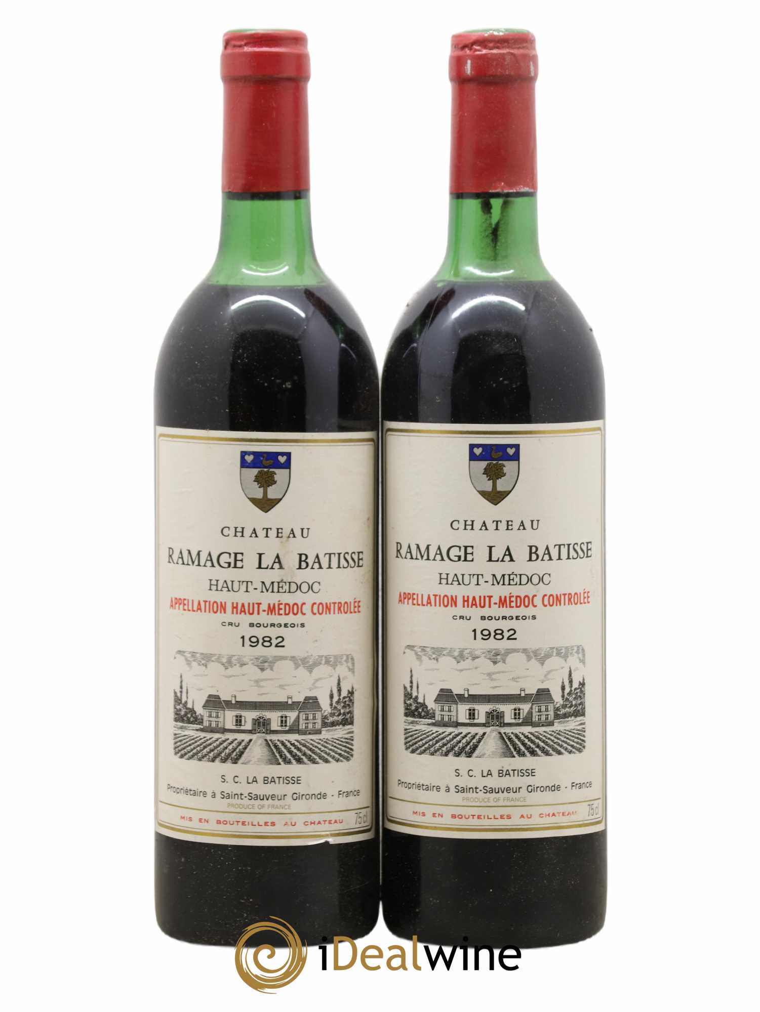 Château Ramage la Bâtisse Cru Bourgeois 1982 - Lot de 2 bouteilles - 0