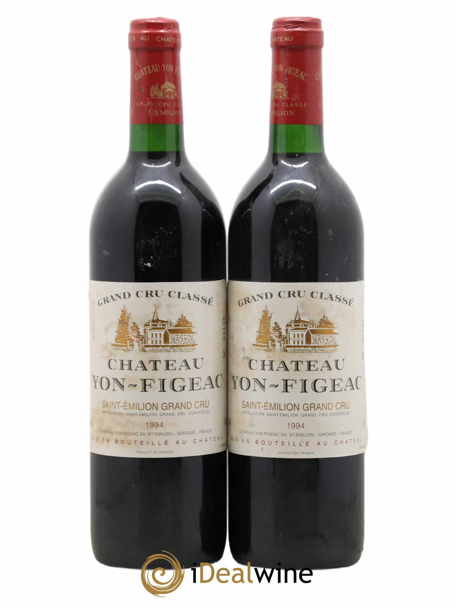 Château Yon Figeac Grand Cru Classé 1994 - Lot de 2 bouteilles - 0