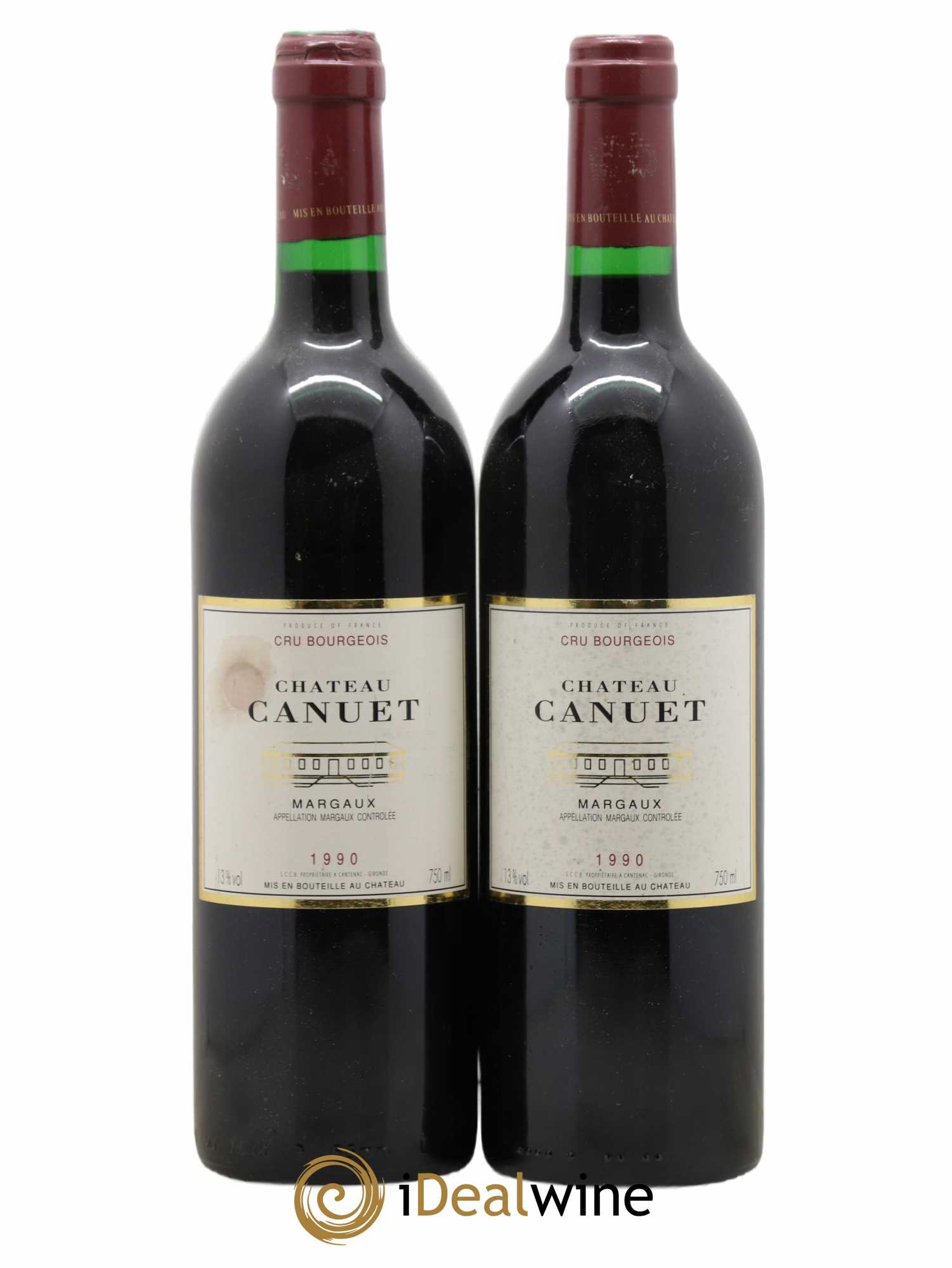 Château Canuet 1990 - Lot de 2 bouteilles - 0