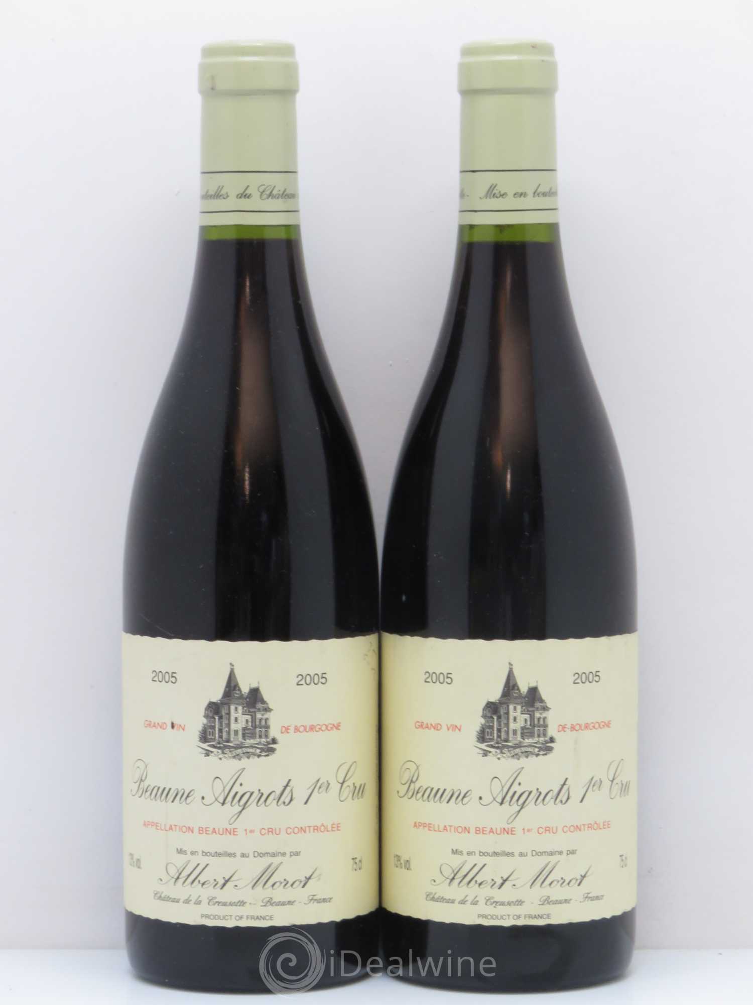 Beaune 1er Cru Les Aigrots Domaine Albert Morot 2005 - Lot de 2 bouteilles - 0