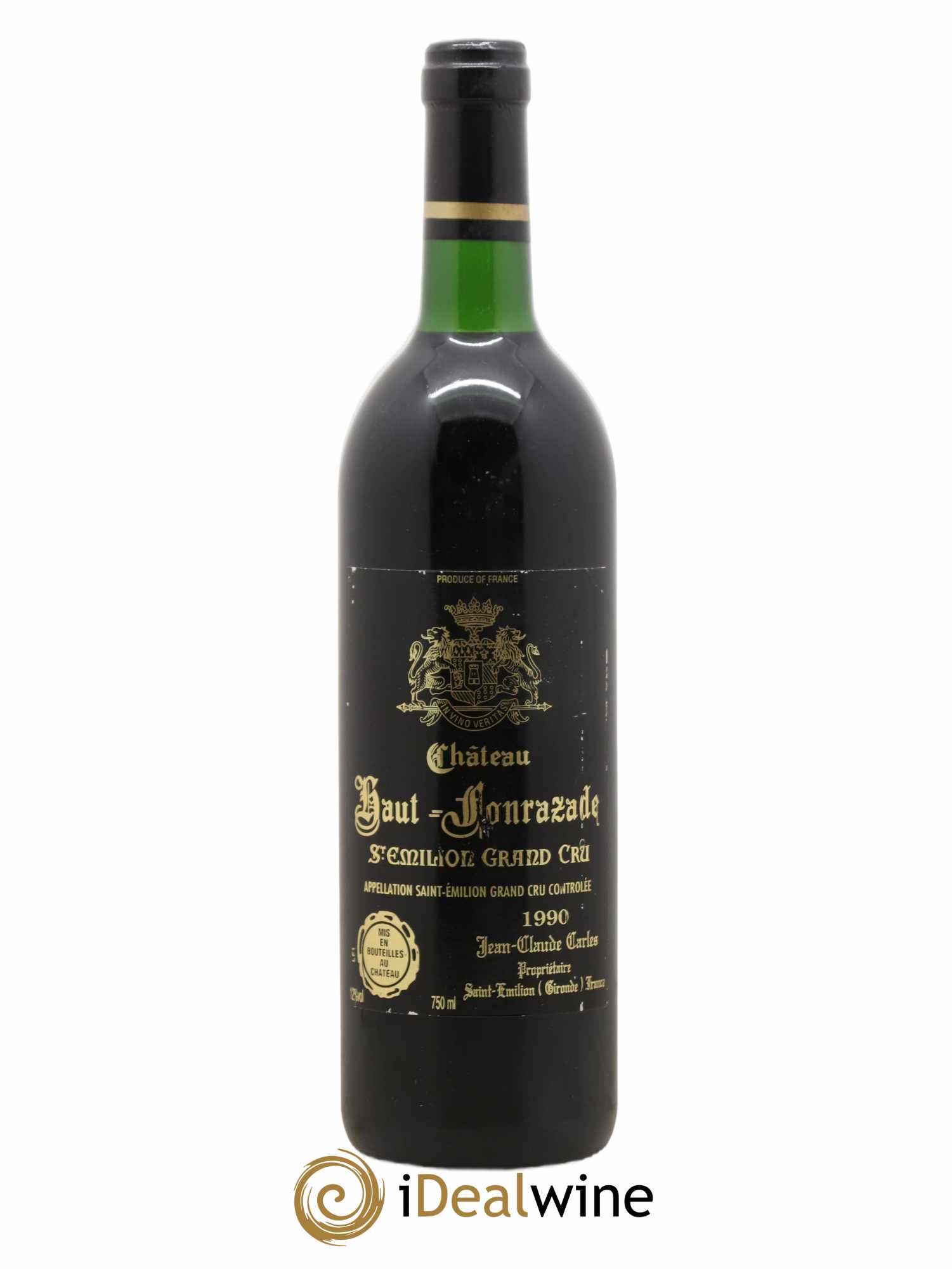 Saint-Émilion Grand Cru Château Haut Fonrazade 1990 - Posten von 1 Flasche - 0