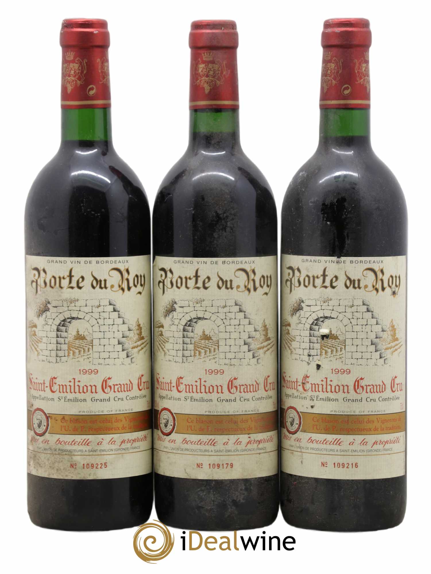 Saint-Émilion Grand Cru Porte Du Roy 1999 - Lot de 3 bouteilles - 0