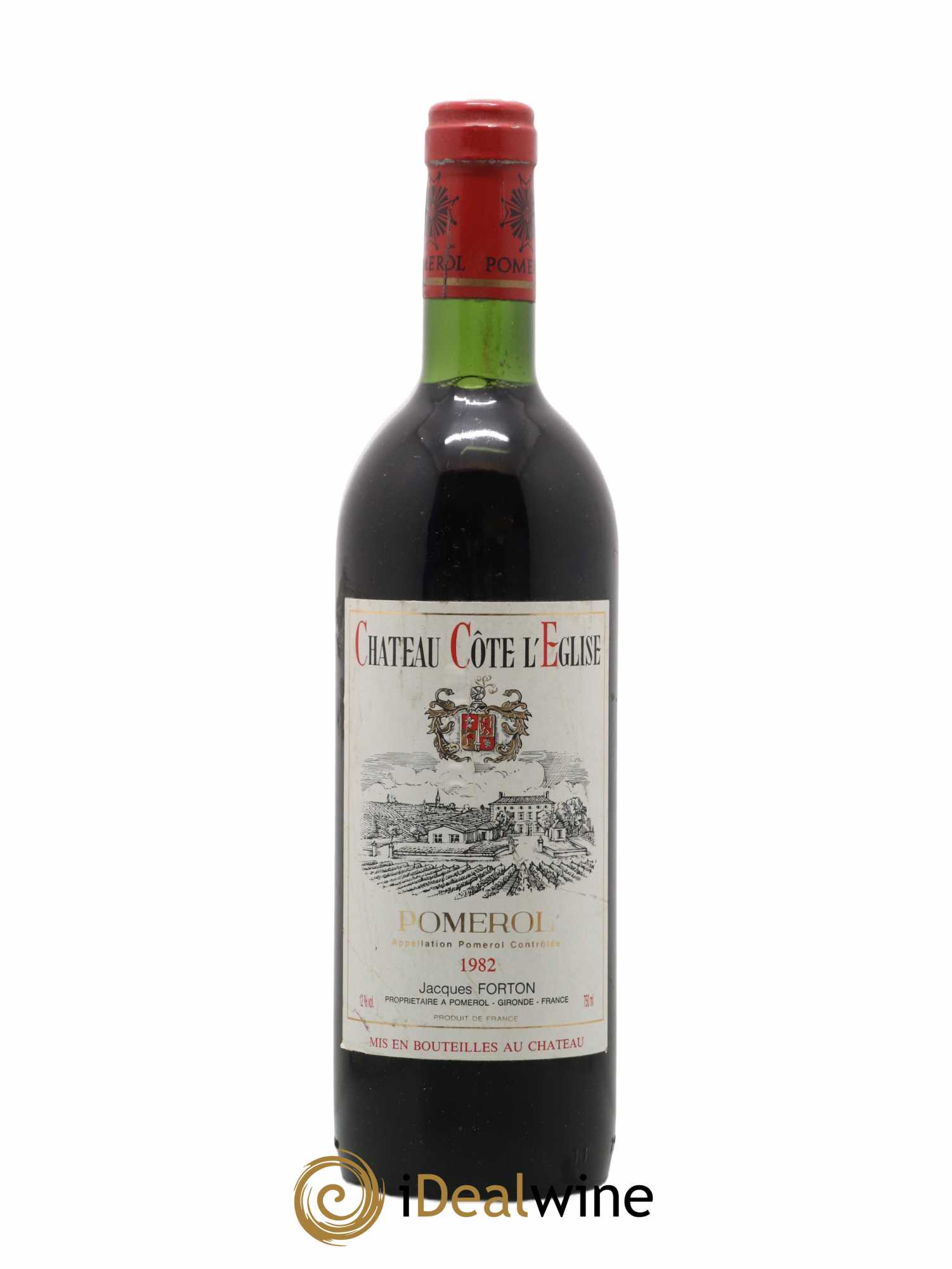 Pomerol Château Côte L'Eglise 1982 - Posten von 1 Flasche - 0