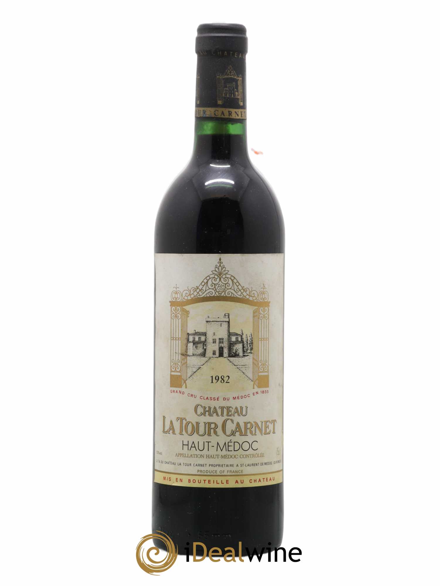 Château la Tour Carnet 4ème Grand Cru Classé 1982 - Lot de 1 bouteille - 0