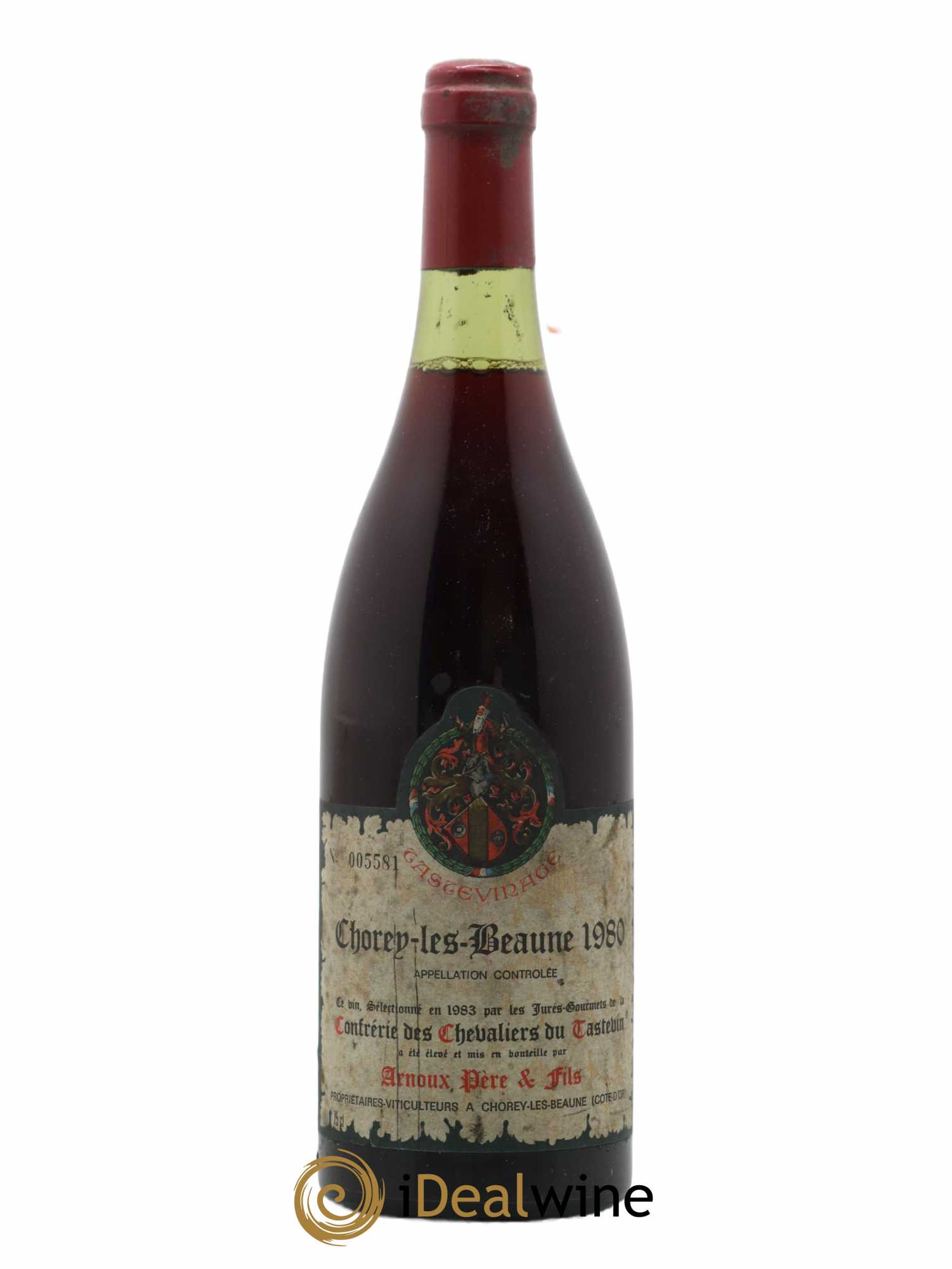 Chorey-lès-Beaune Arnoux Pere Et Fils Tastevinage 1980 - Posten von 1 Flasche - 0