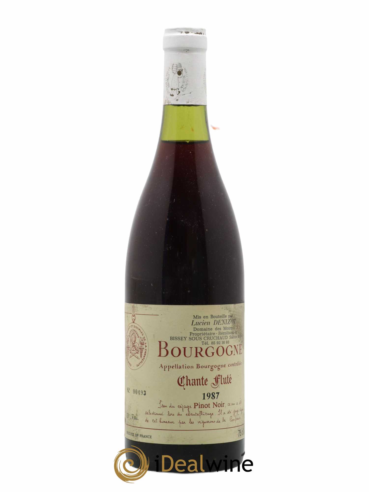 Bourgogne Chante Flute Domaine Des Moirots 1987 - Posten von 1 Flasche - 0
