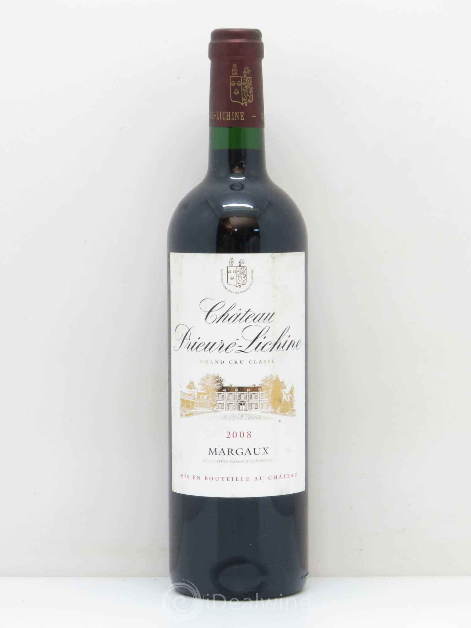 Château Prieuré Lichine 4ème Grand Cru Classé 2008 - Lot de 1 bouteille - 0